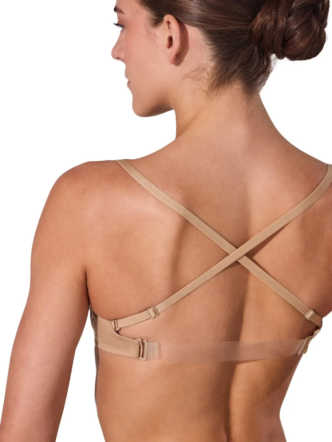 Capezio 3767W Show-BH Nude Bügel transparent