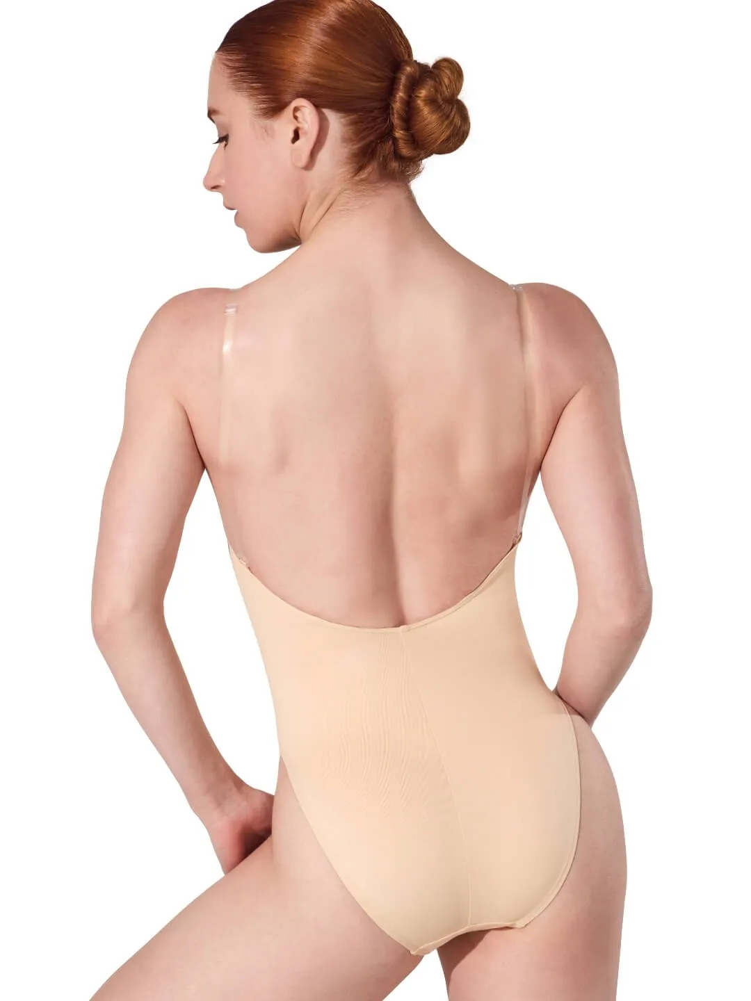 Capezio 3532D Trikot Nude 2X transparente Träger