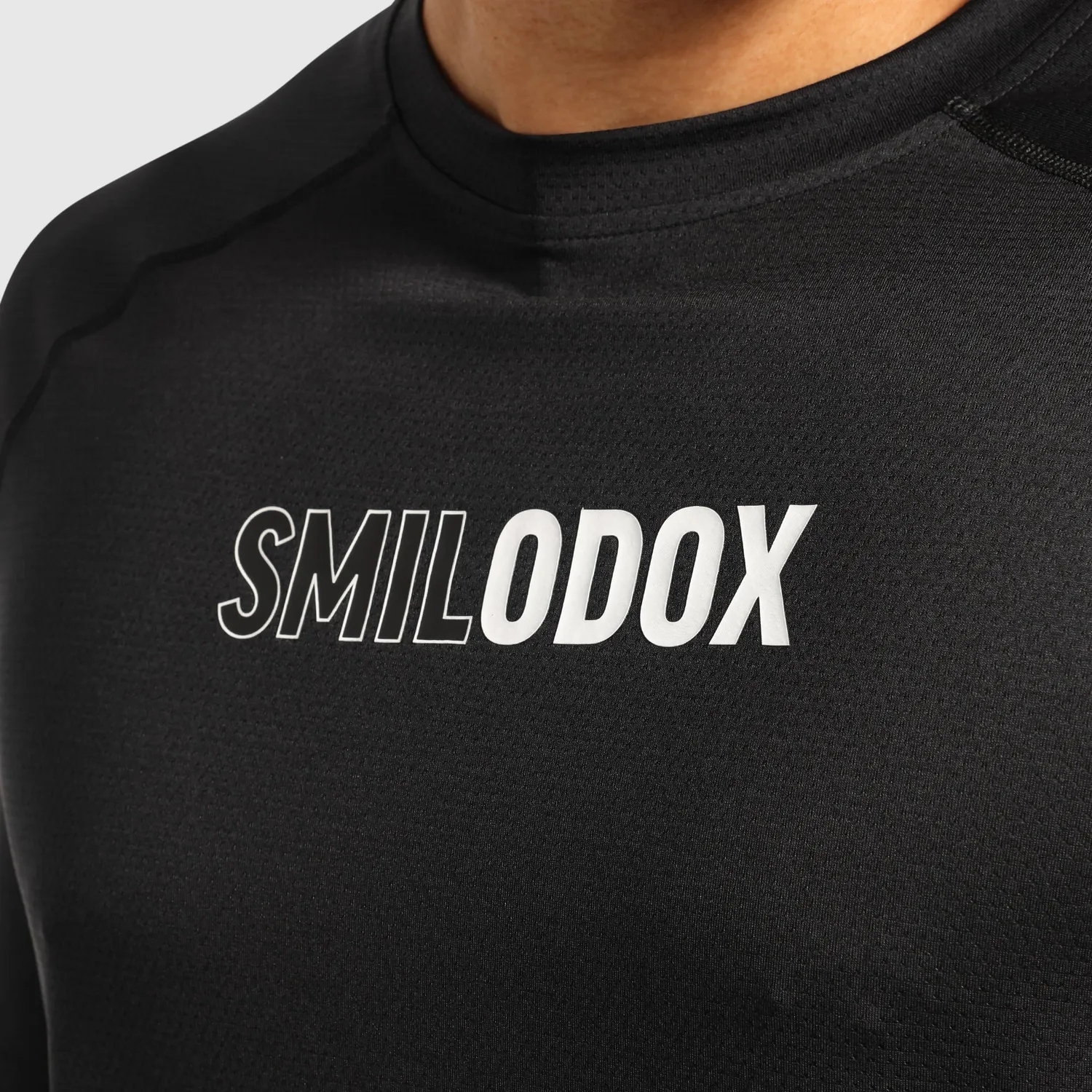 Smilodox Lunara Powerfit Pro T-Shirt Schwarz Raglan