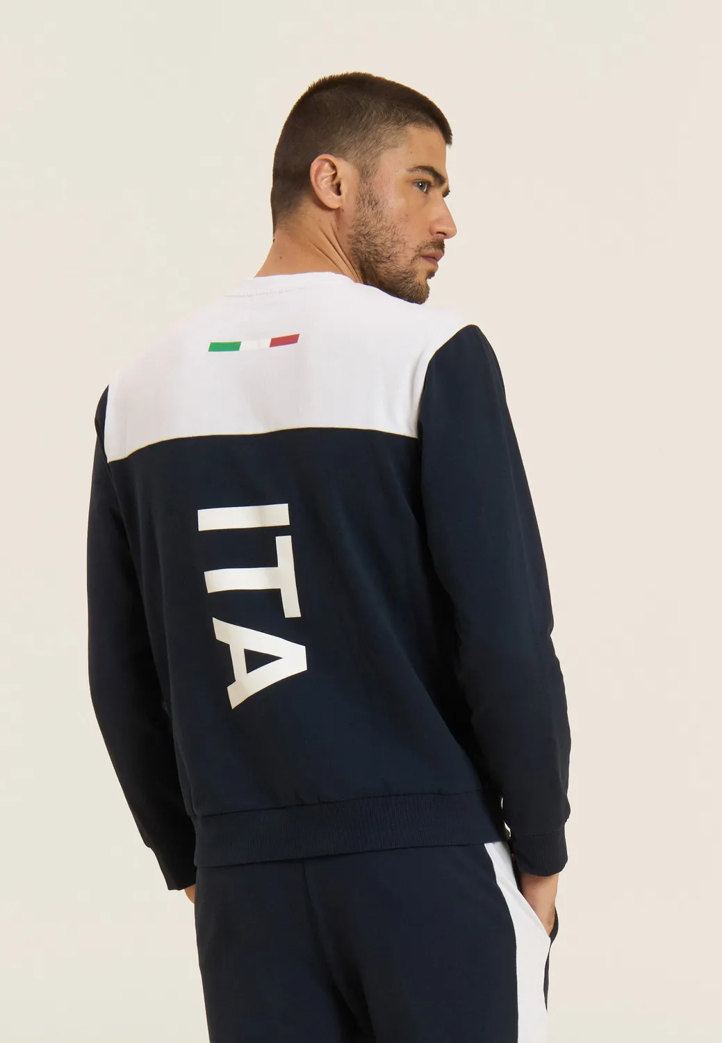Freddy Italia FGI Trainingsanzug Dunkelblau-Weiß Fleece