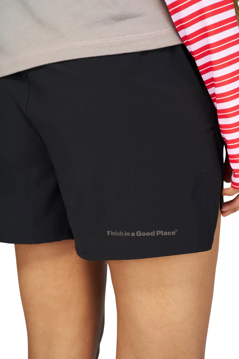 UNNA Tempo Shorts W Laufshorts Podium Black ungefüttert