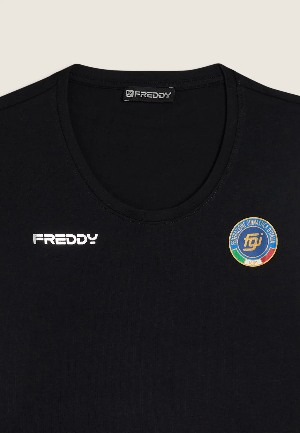 Freddy FGI T-Shirt Nero Jersey stretch regular