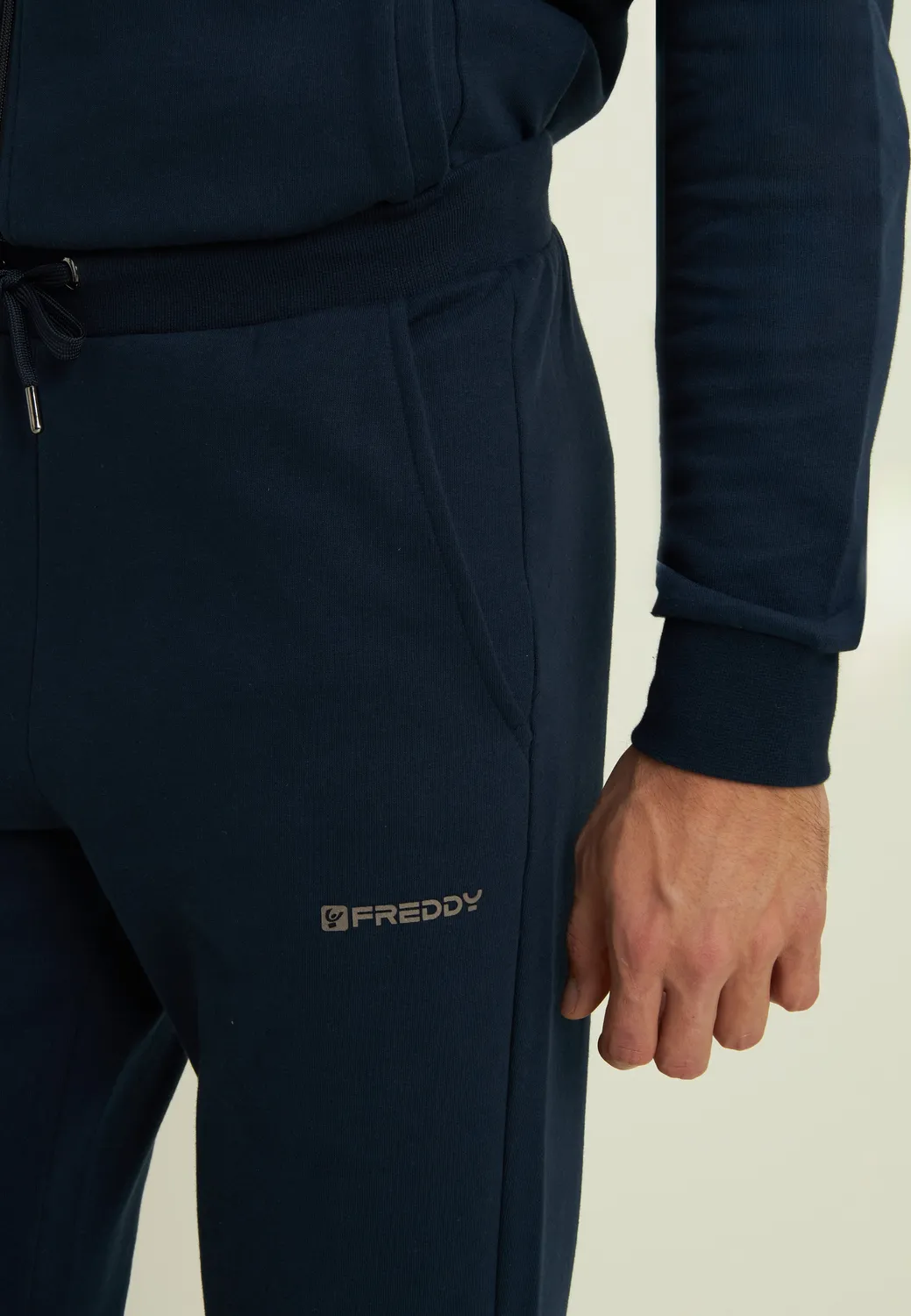 Freddy Jogginghose Herren Jet Black Baumwolle Regular