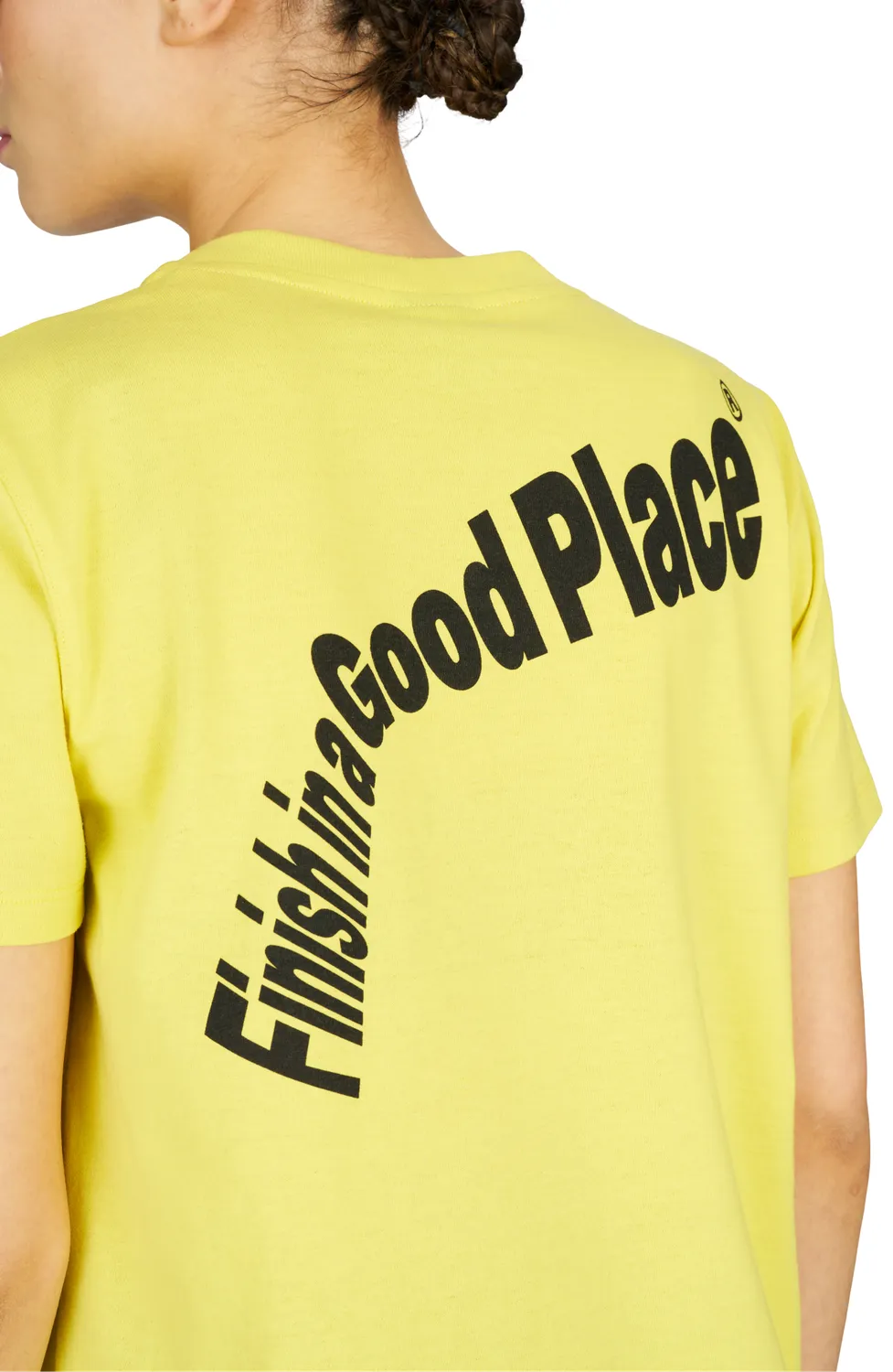 UNNA Skewed Tee W T-Shirt Jell-O Yellow Baumwolle