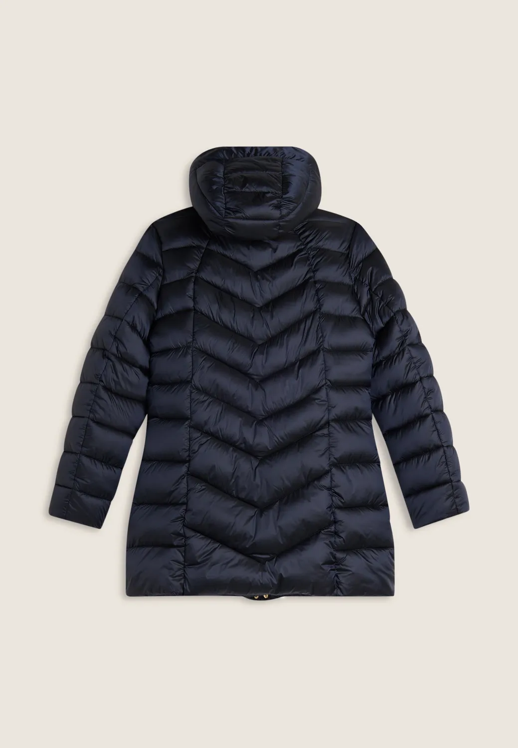 Freddy Steppjacke Daunen-Optik Kapuze schwarz warm