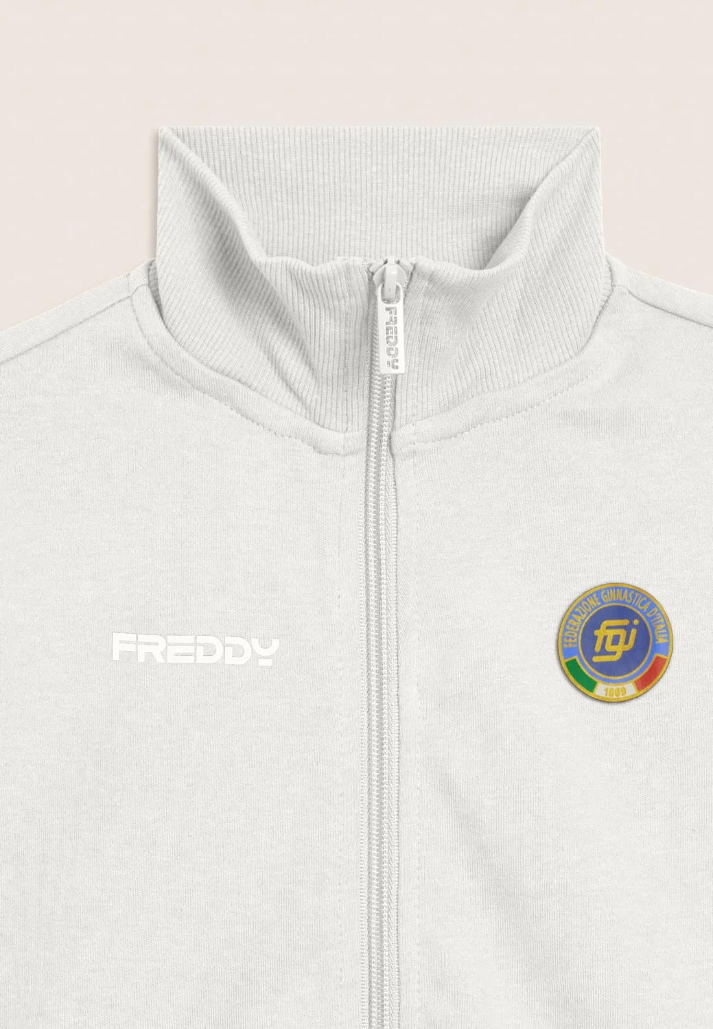 Freddy FGI Trainingsanzug Navy hoher Kragen Komplettzip