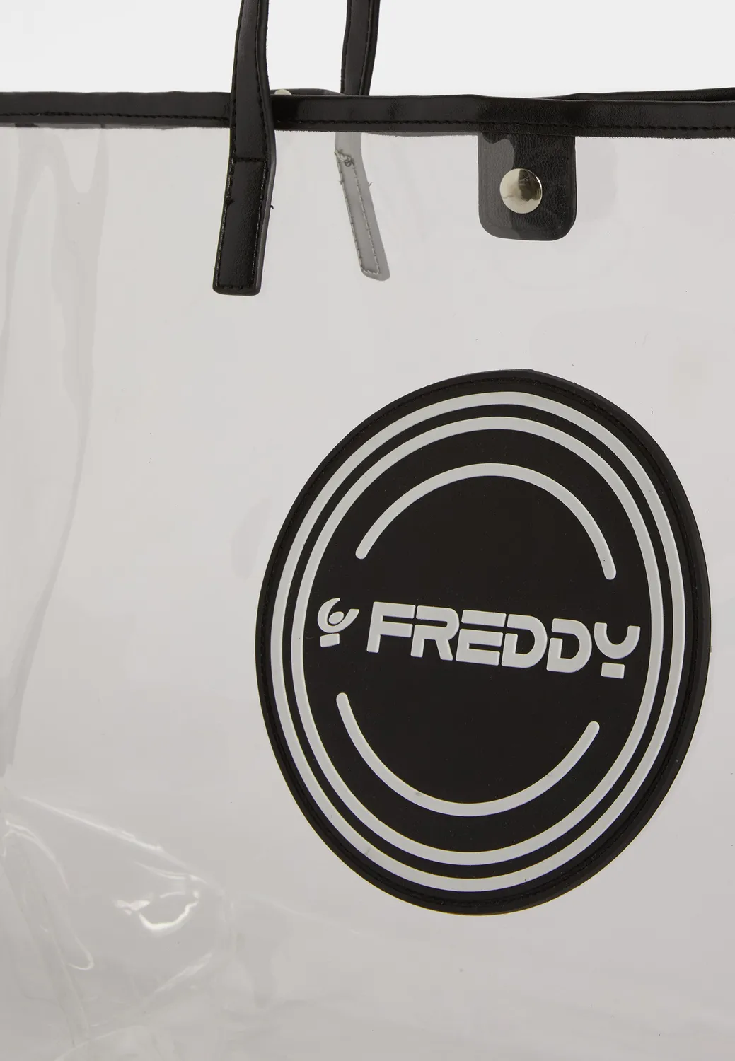 Freddy PVC Shopper Tasche Transparent Weiß