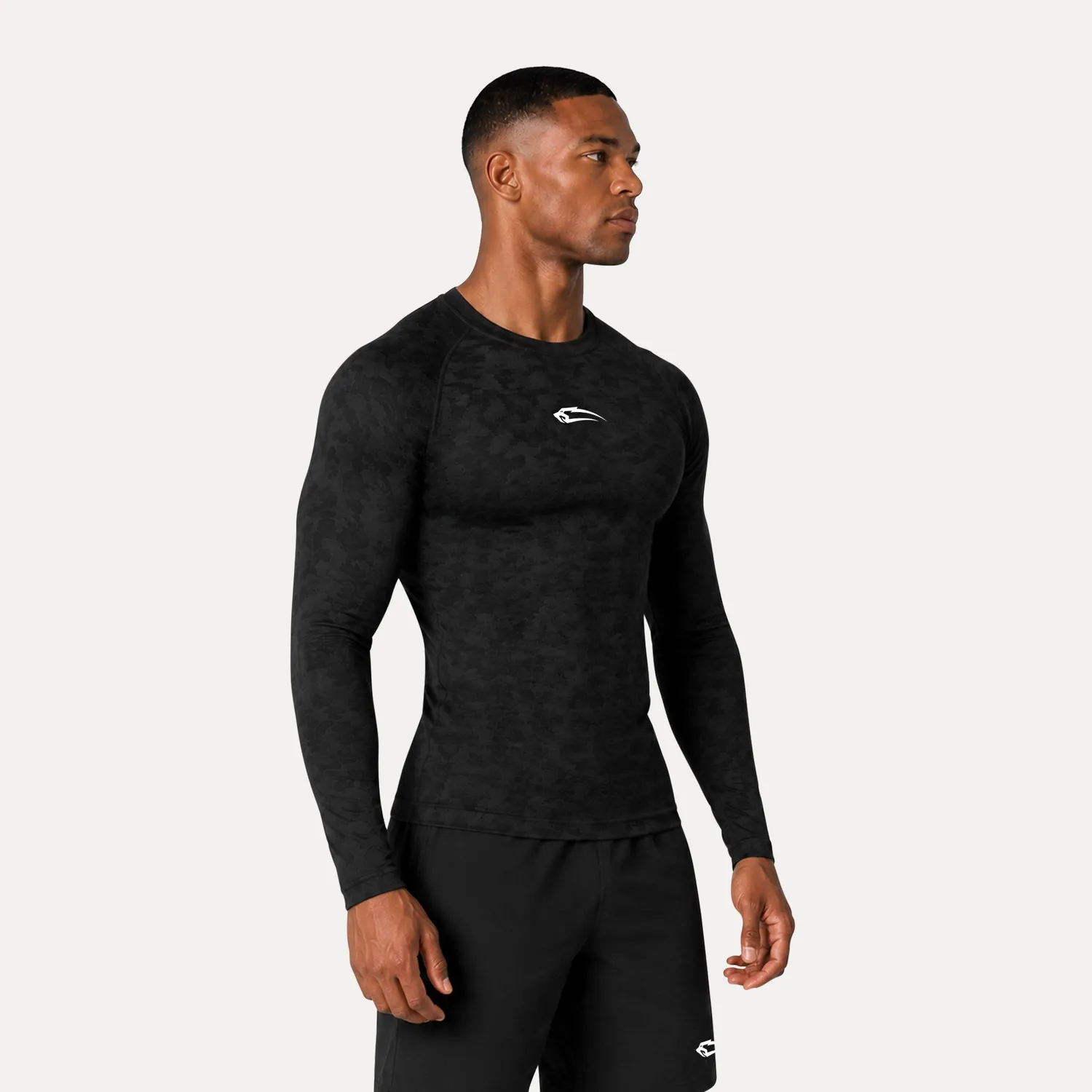 Smilodox Varek Kompression Longsleeve Herren Camo