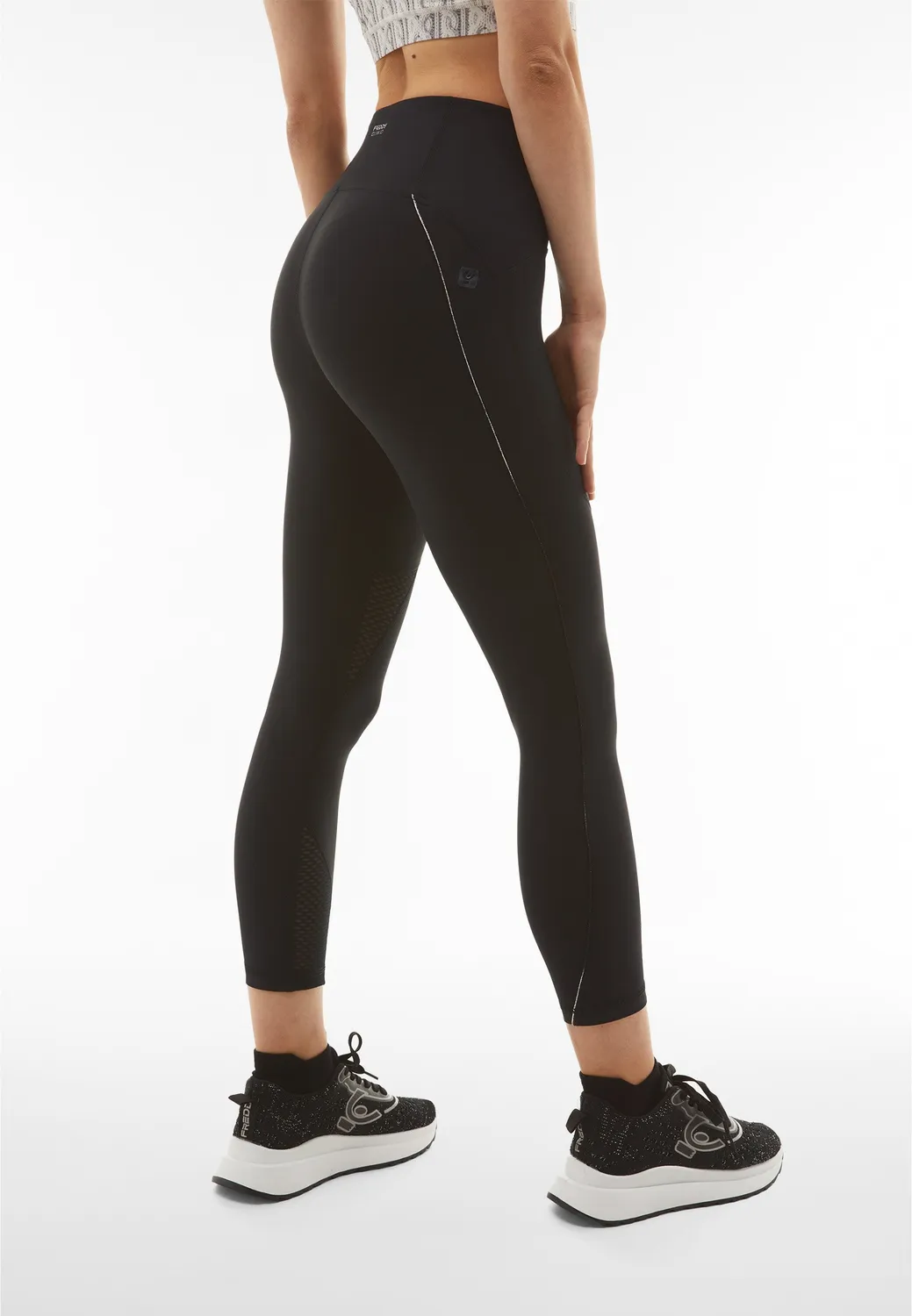 Freddy SuperFit Leggings 7/8 schwarz Mesh atmungsaktiv