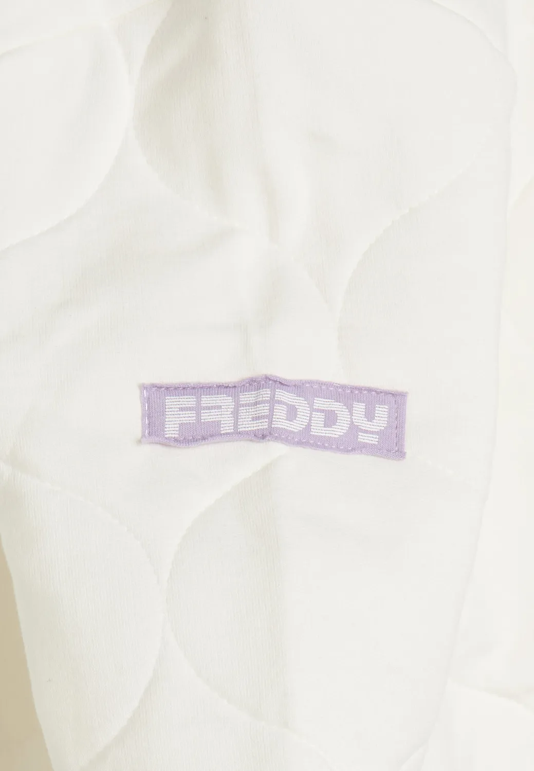 Freddy Mädchen Sweatshirt Baumwolle Lilla strukturiert Rundhals