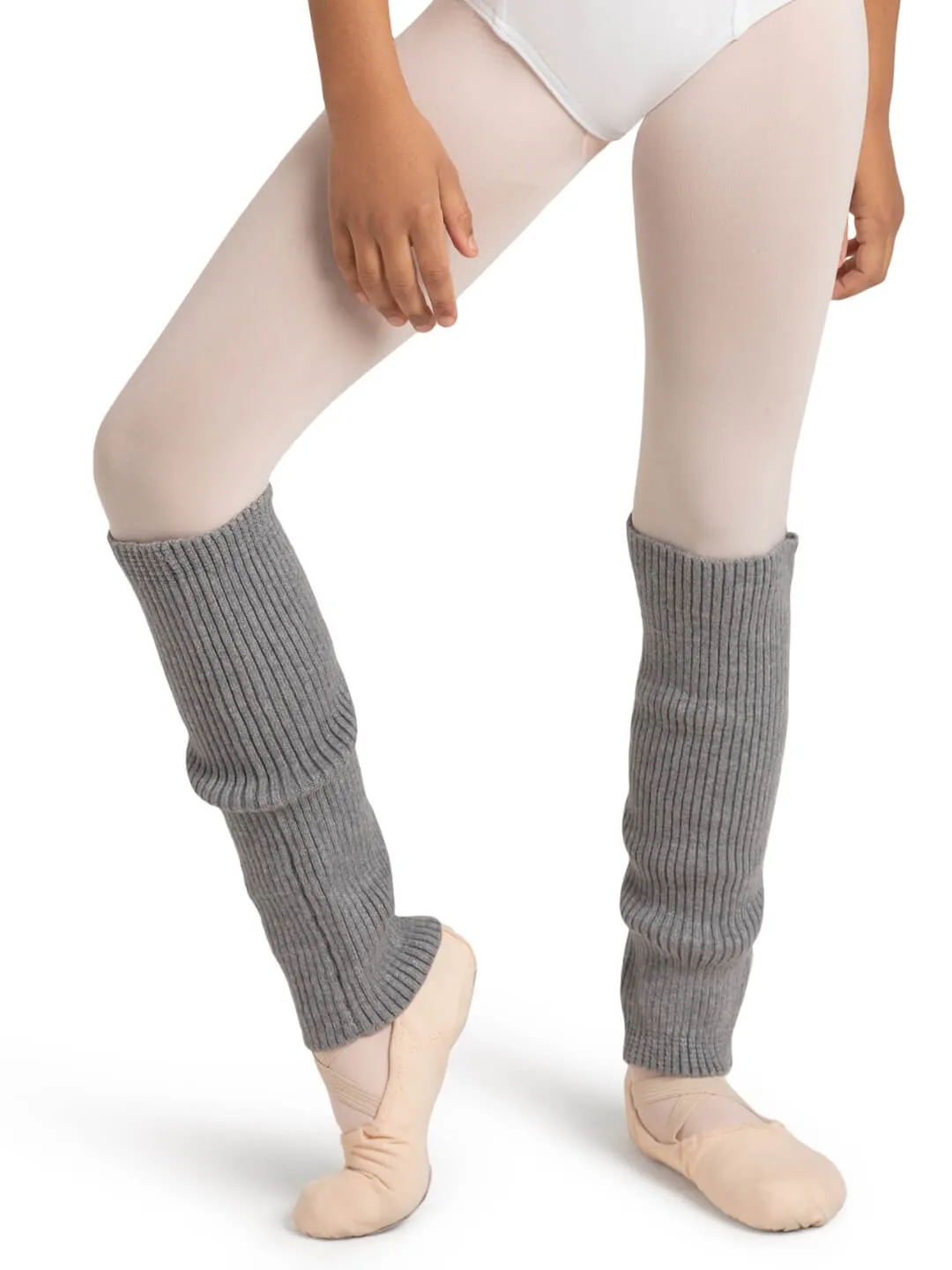 Capezio CK10956C 12 Zoll Beinstulpen Kinder Schwarz gerippt