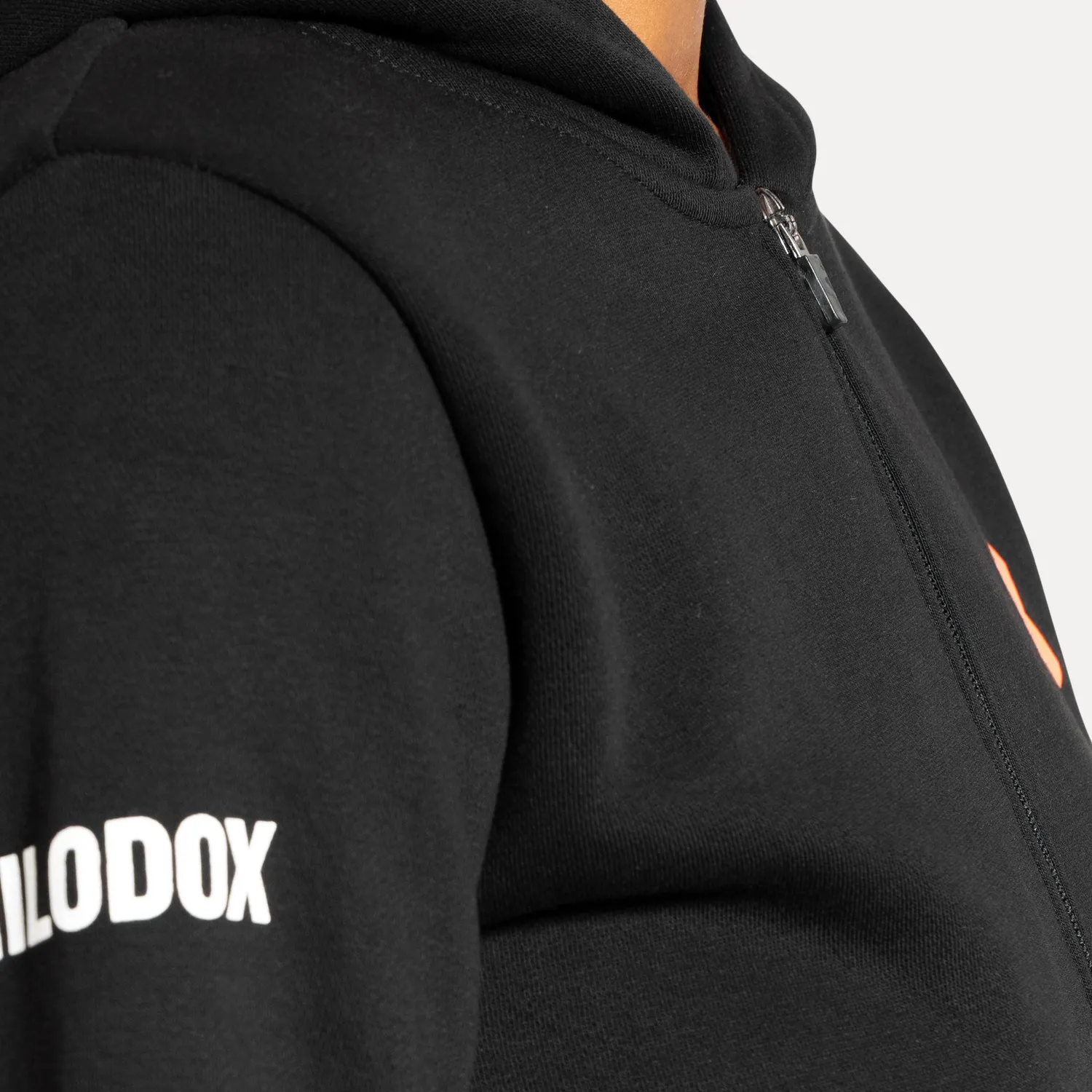 Smilodox Winter Zip Hoodie Damen Schwarz Oversize