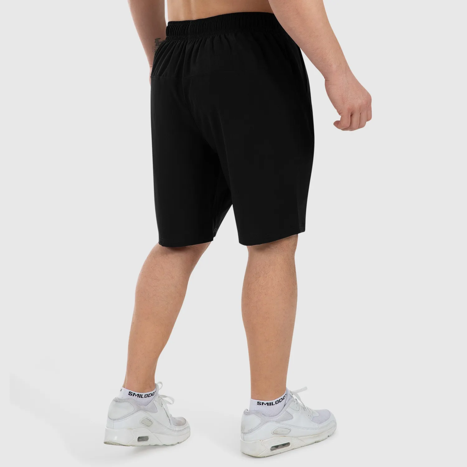 Smilodox Herren Shorts Herren-Shorts Schwarz elastisch