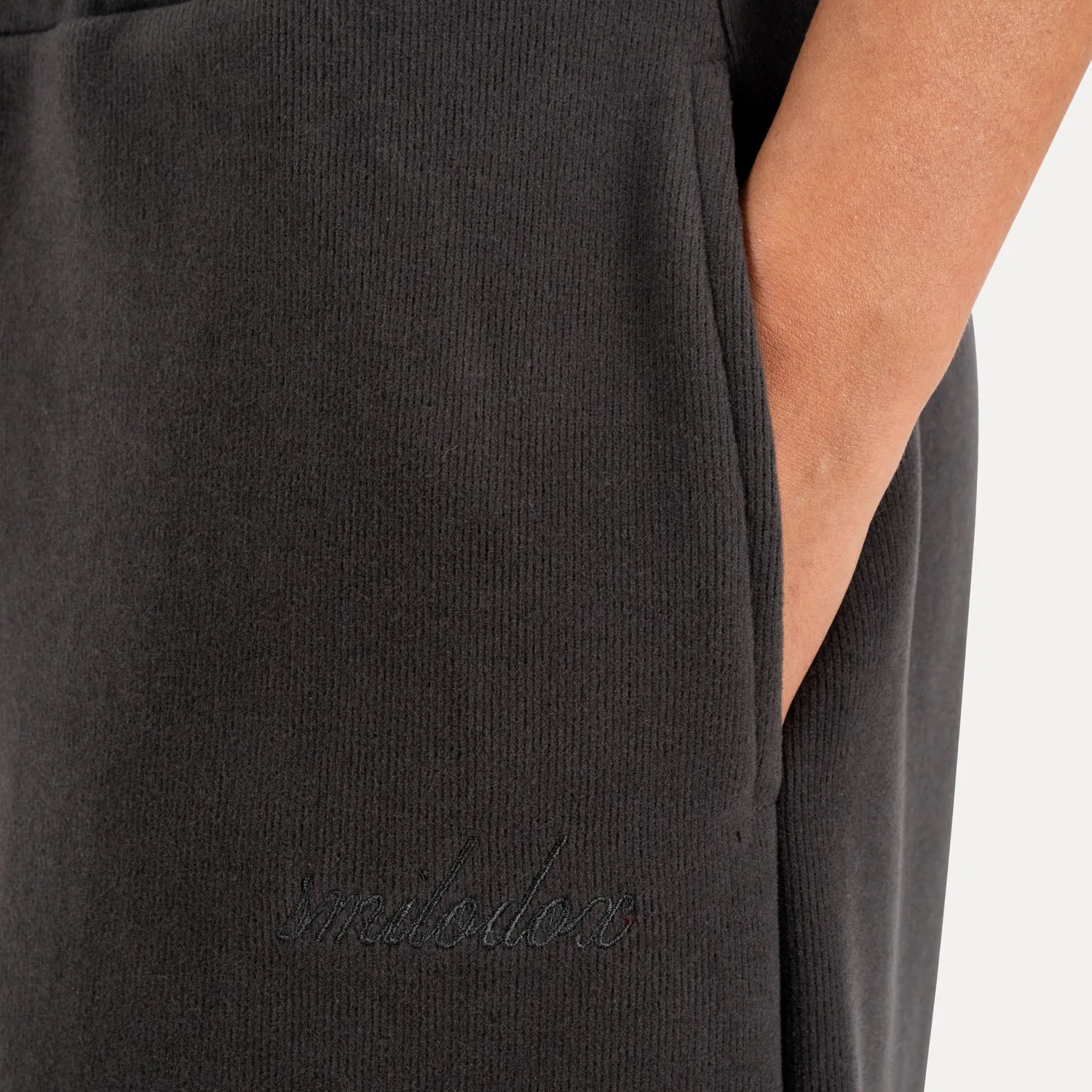 Smilodox Yelin Jogginghose Damen Schwarz weites Bein