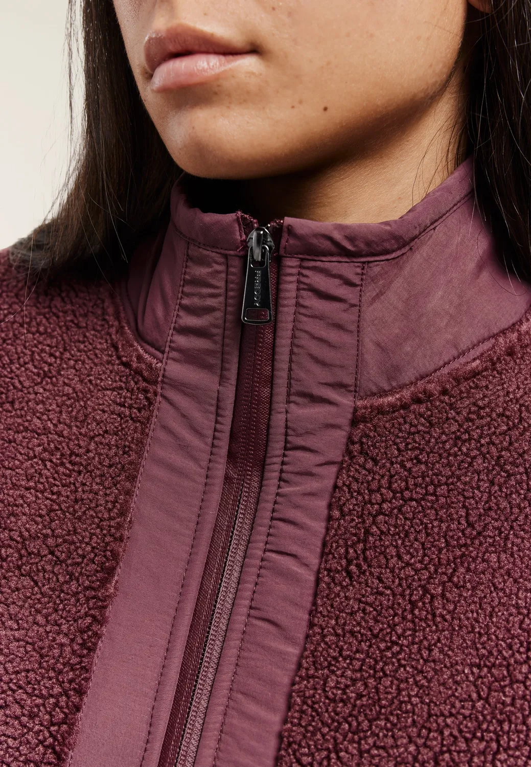 Freddy Sherpa Jacke Damen Schwarz warm