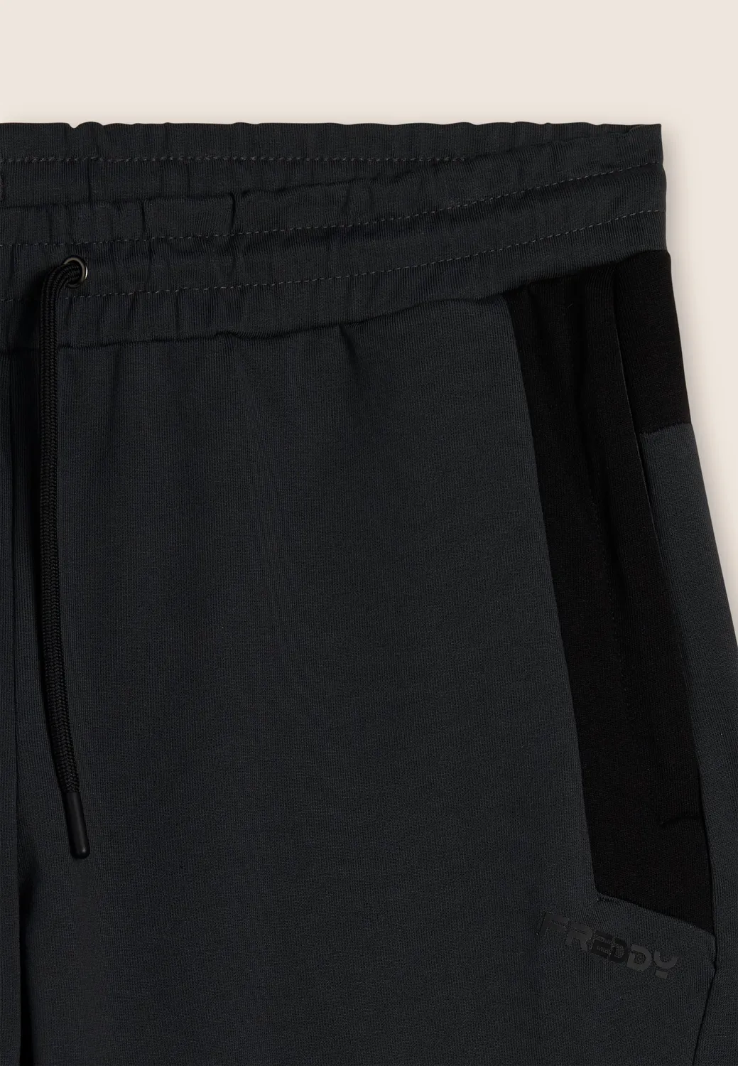 Freddy Sporthose Baumwolle Schwarz mit Bündchen