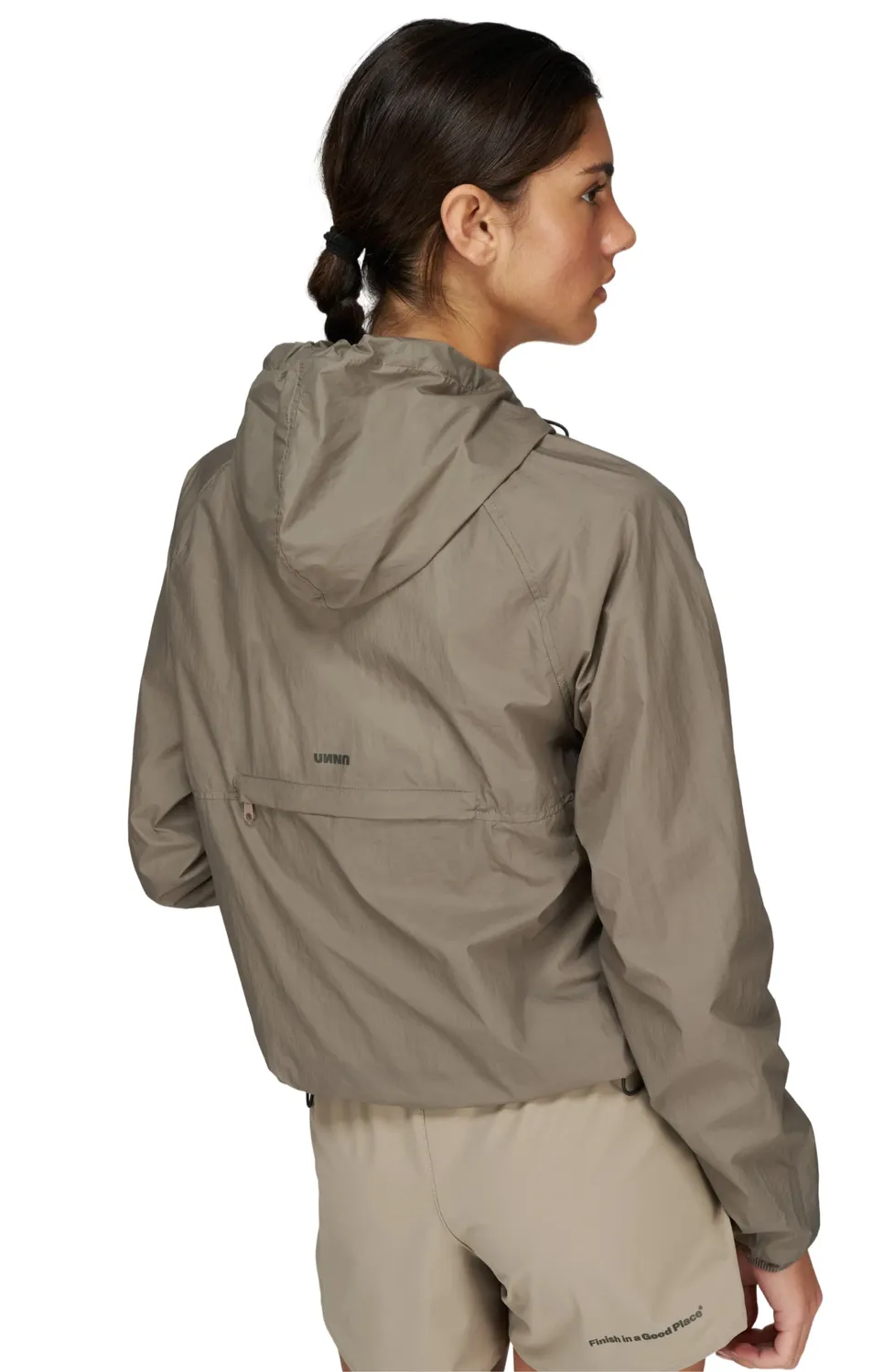 UNNA Smiles Run Jacket W Laufjacke Stone Grey winddicht