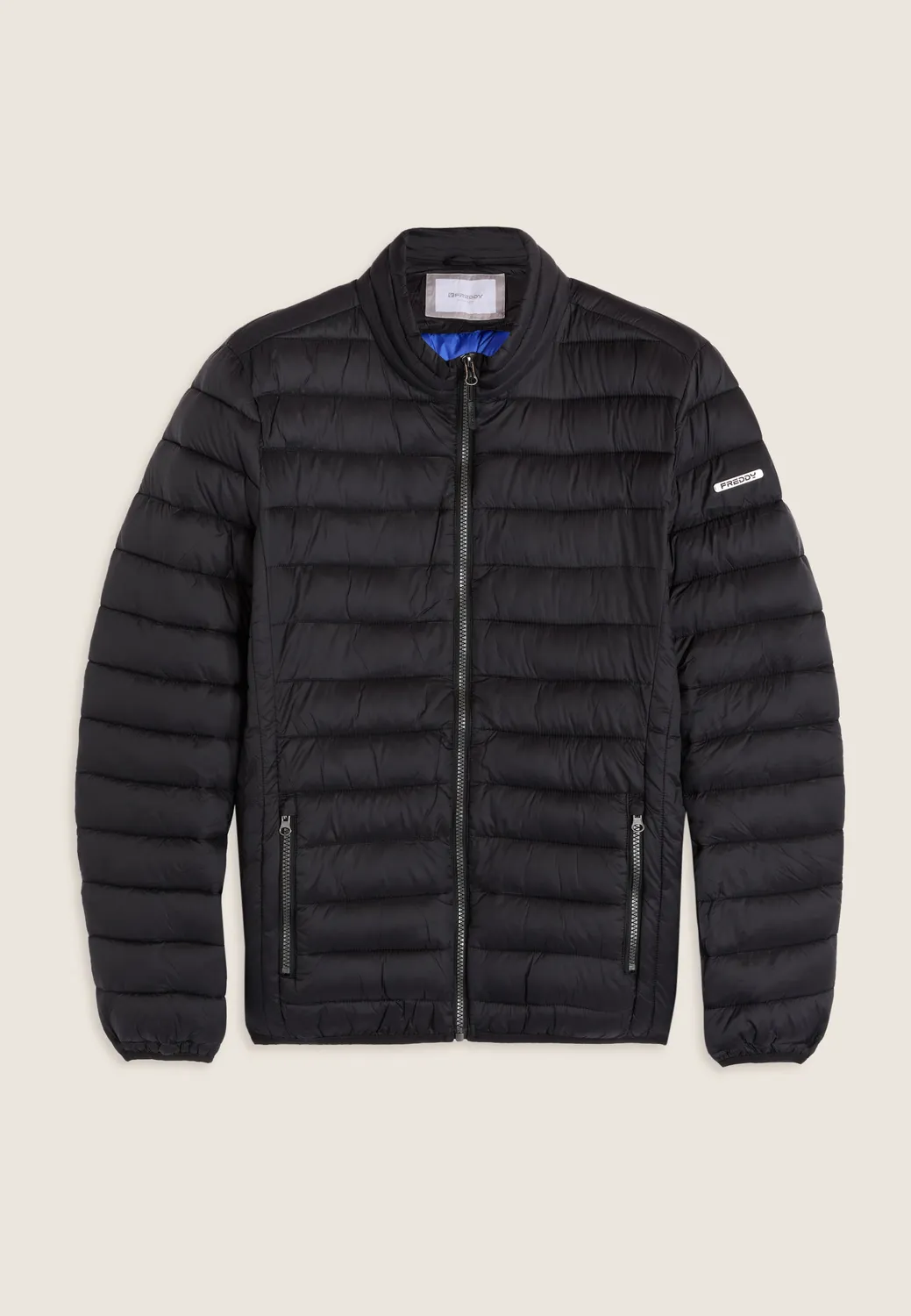 Freddy Steppjacke Herren blau Kapuze Winter