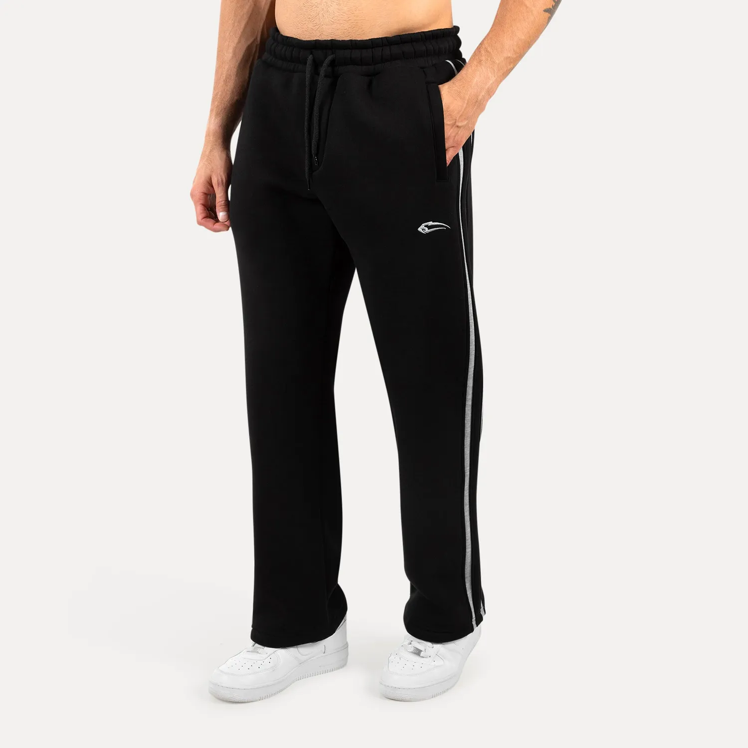 Smilodox Yasin Jogginghose Herren Schwarz Regular Fit
