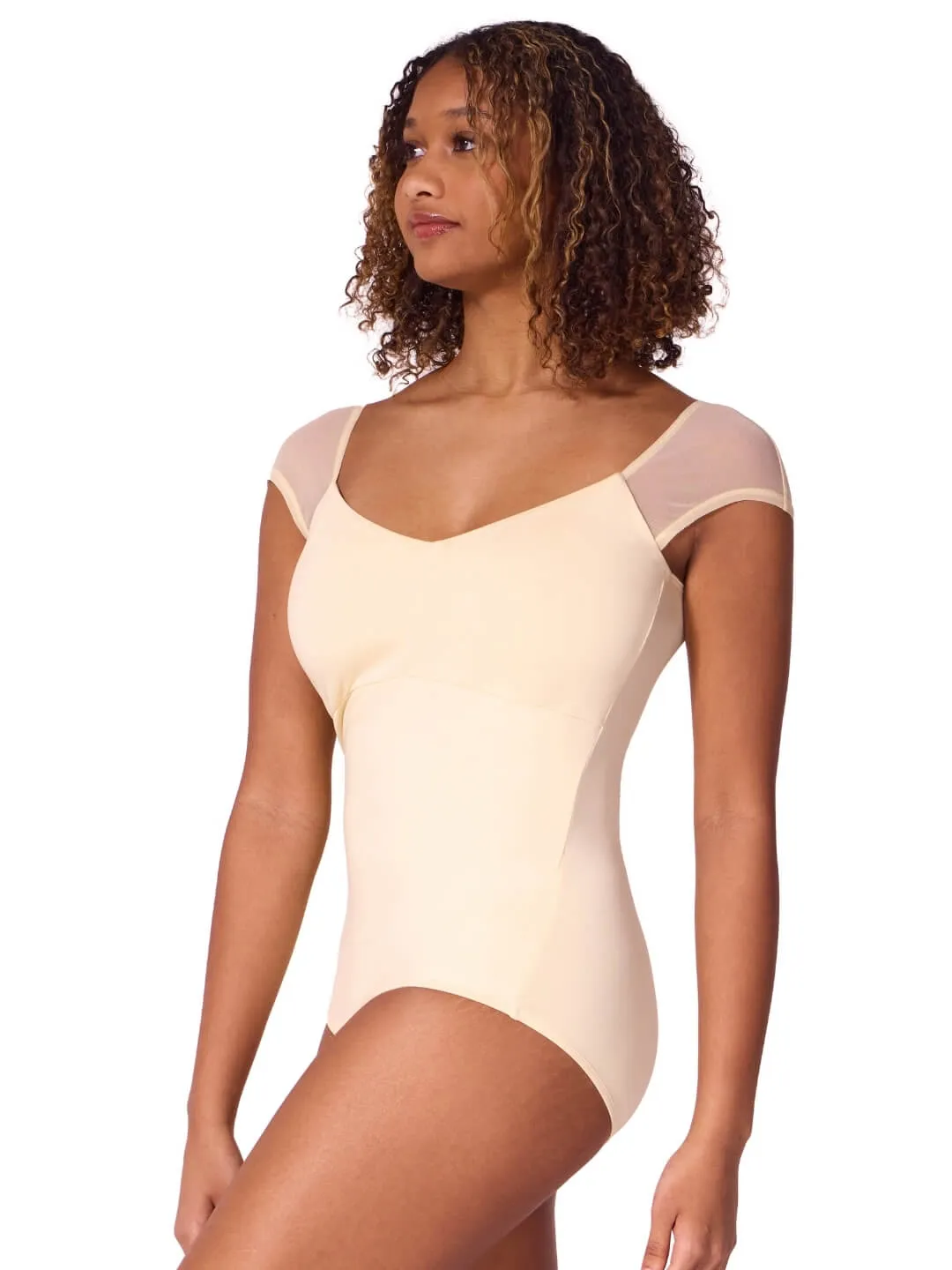 Capezio Moonstruck F12603W Leotard Schwarz Mesh