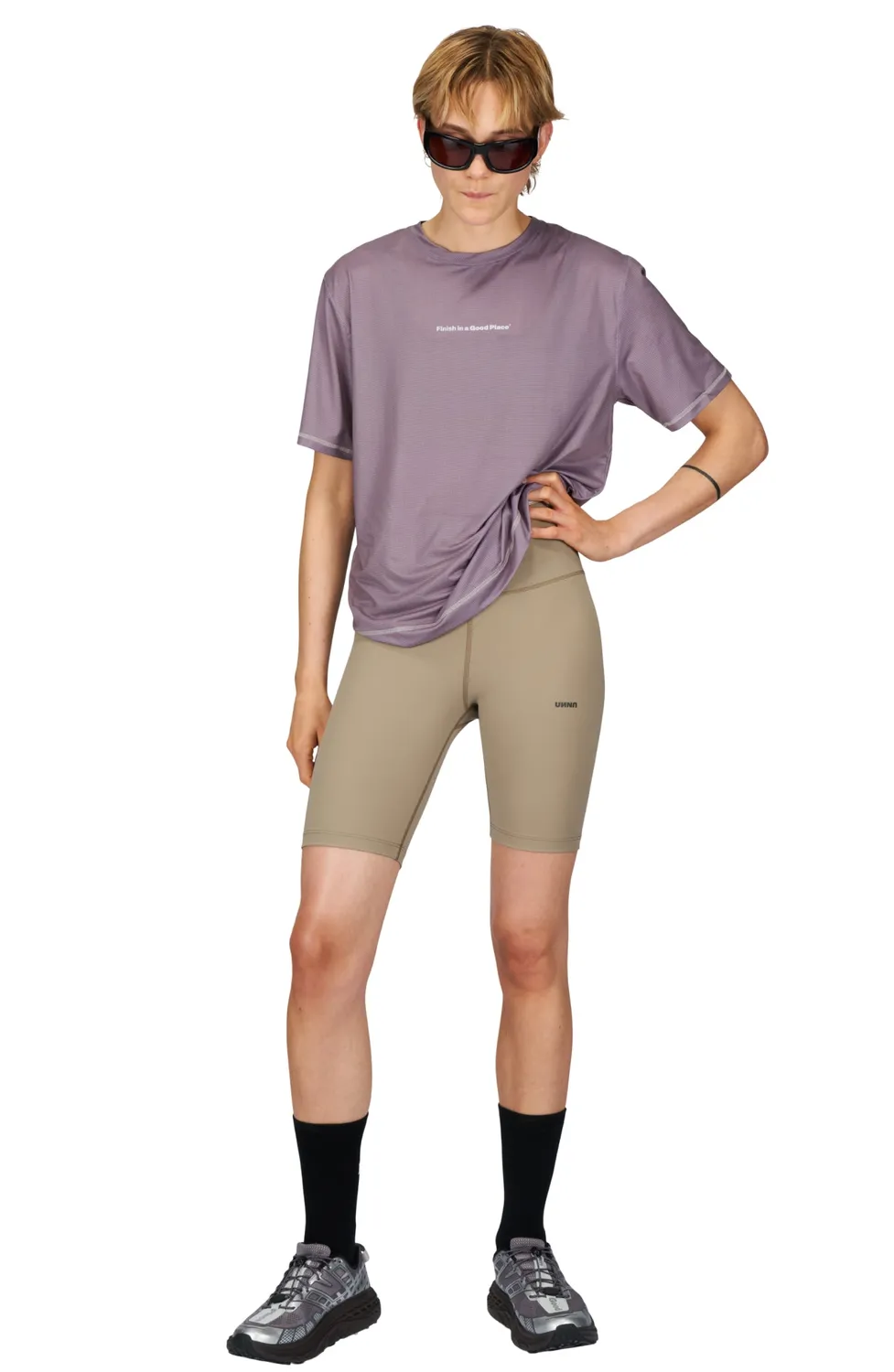 UNNA Wavy Tee W T-Shirt Orchid Night Kontrastnaht