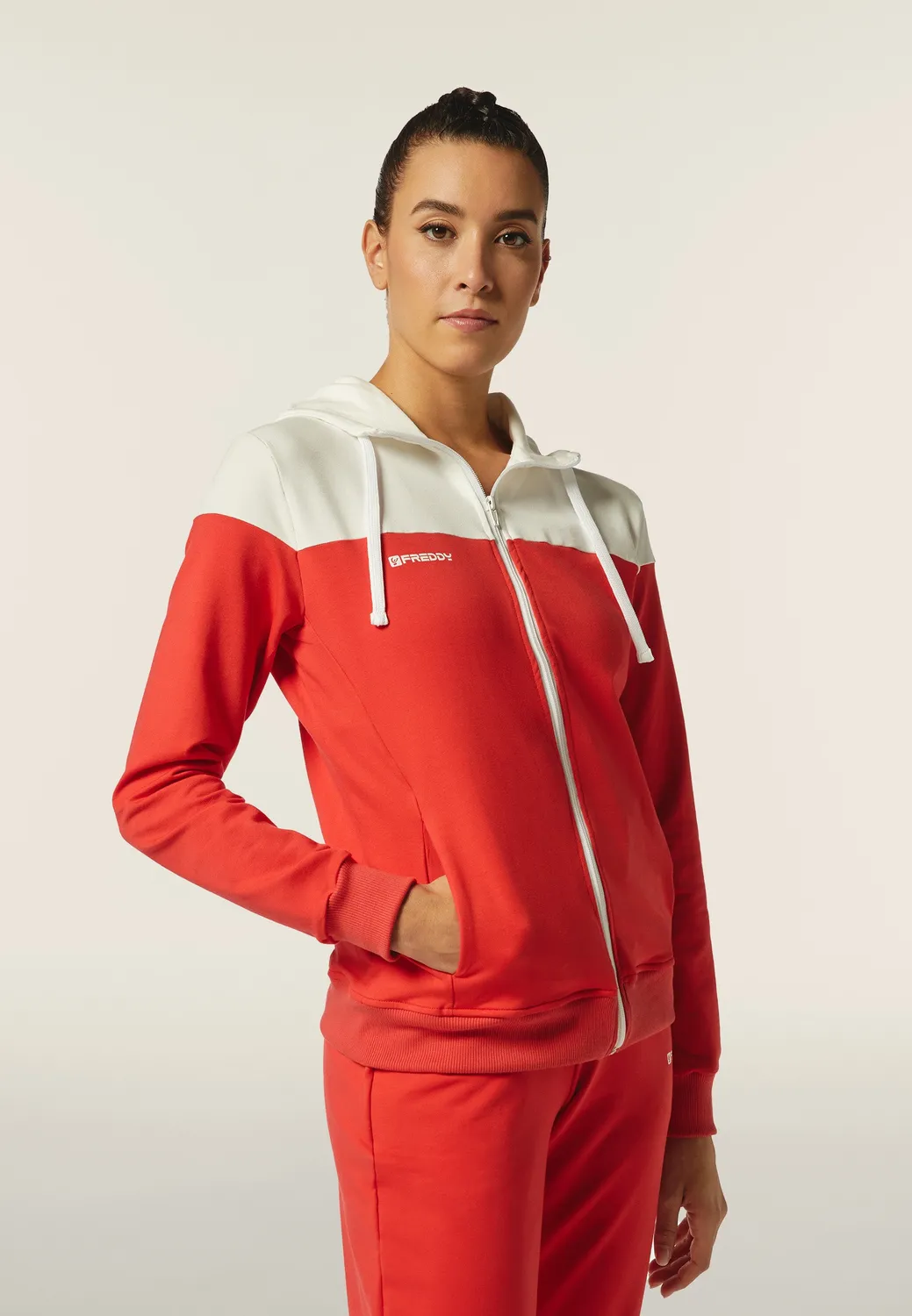 Freddy Move Trainingsanzug mit Kapuze Colorblock