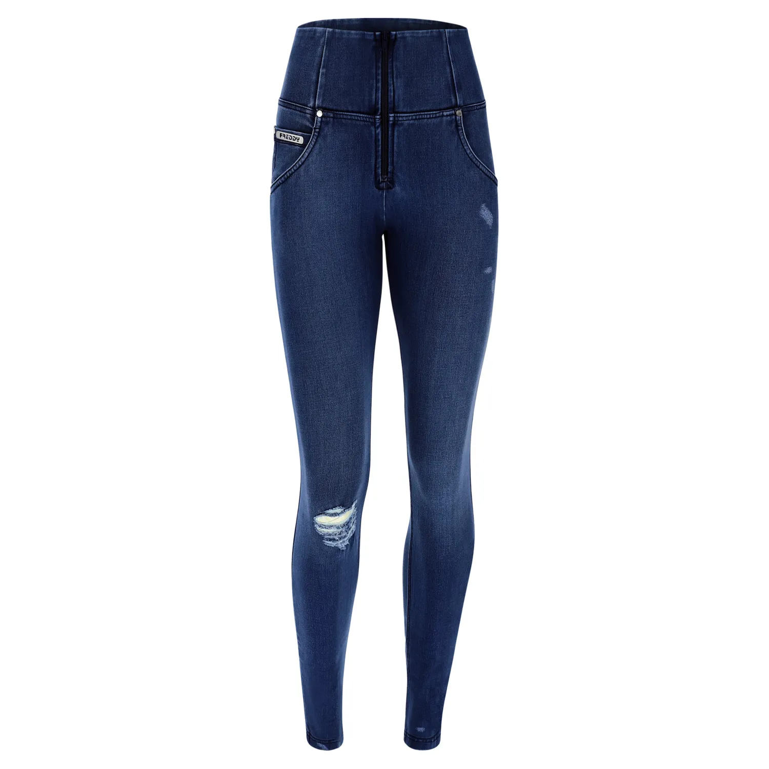 Freddy WR.UP Jeans High-Waist schwarz Risse Push-up