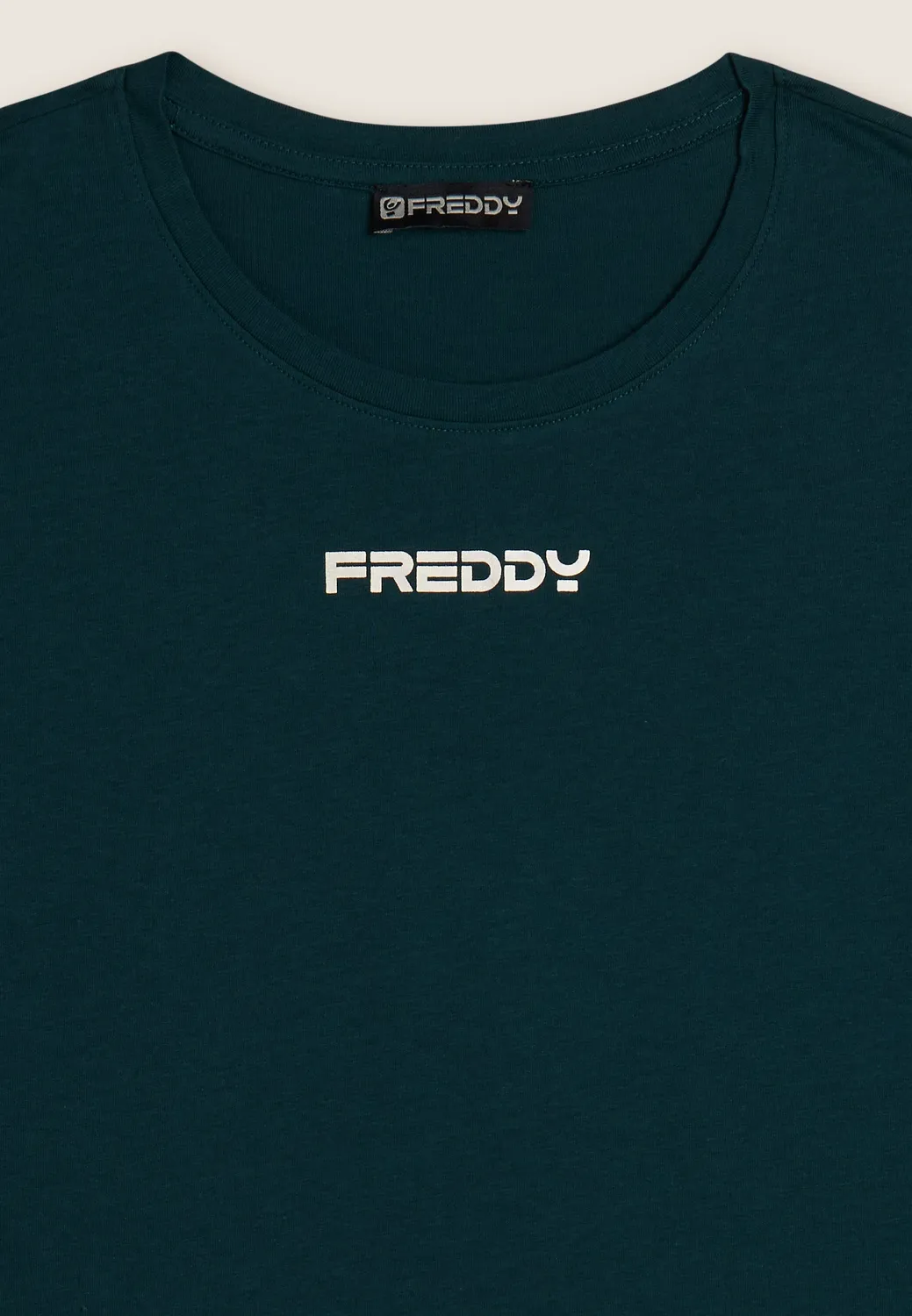 Freddy Cropped T-Shirt MOV Anthracite Seitenschlitze