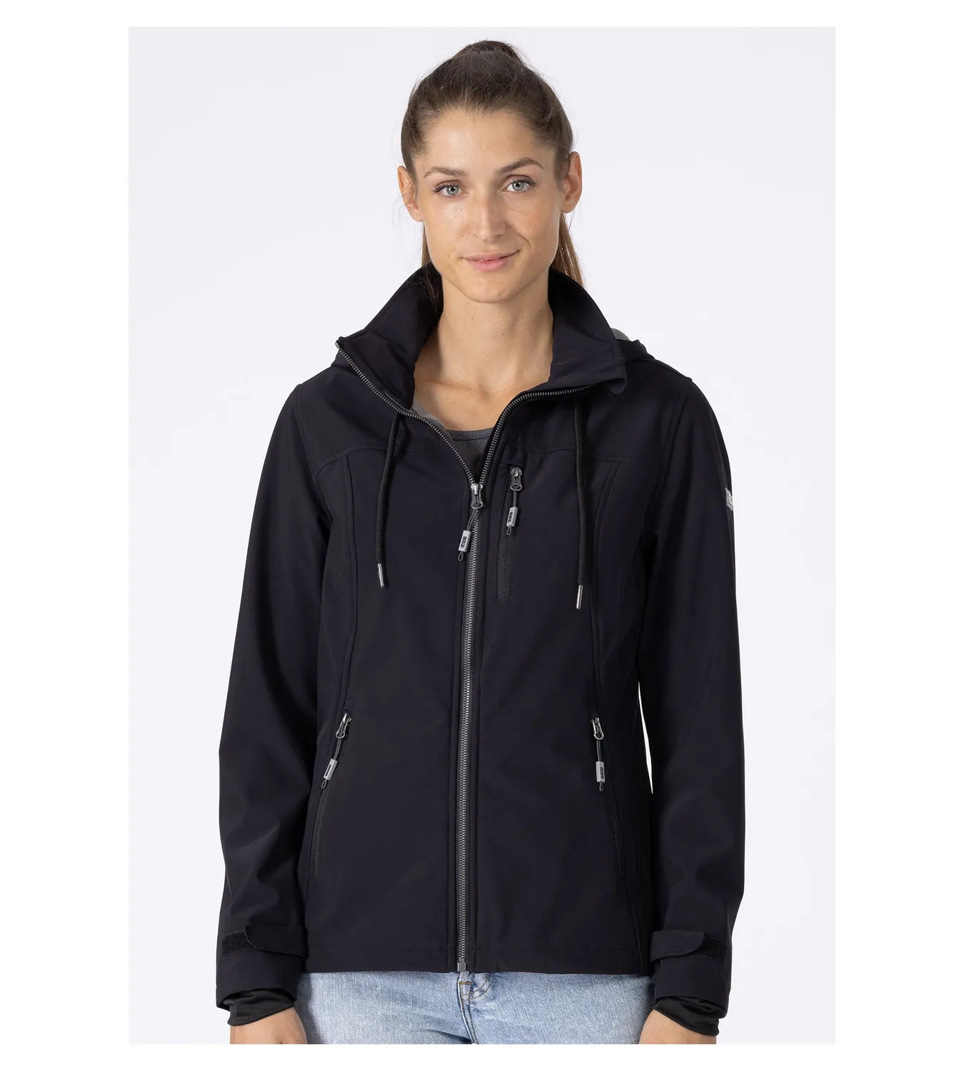 LPO Sila Softshelljacke schwarz winddicht
