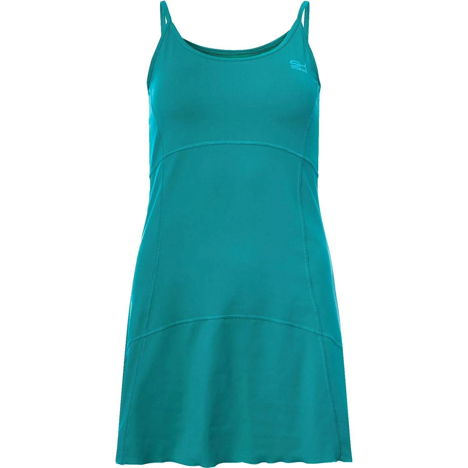 SPORTKIND Tennis Kleid Olivgrün Spaghettiträger