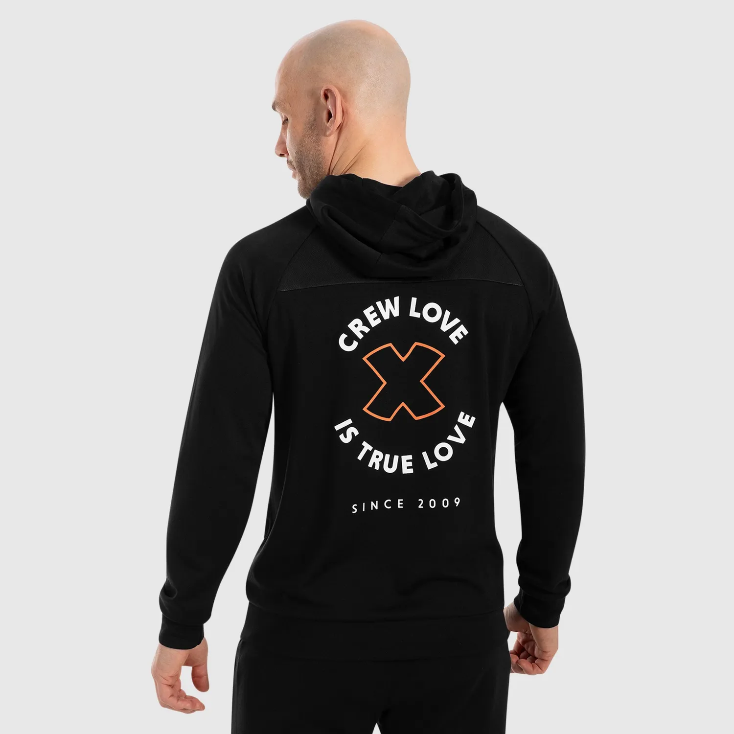 Smilodox Sommer Zip Hoodie Herren Schwarz Slim Fit