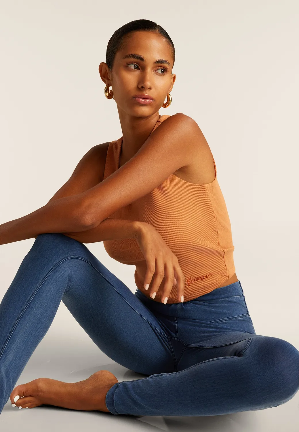 Freddy Rippen Asymmetric Top Crop-Top
