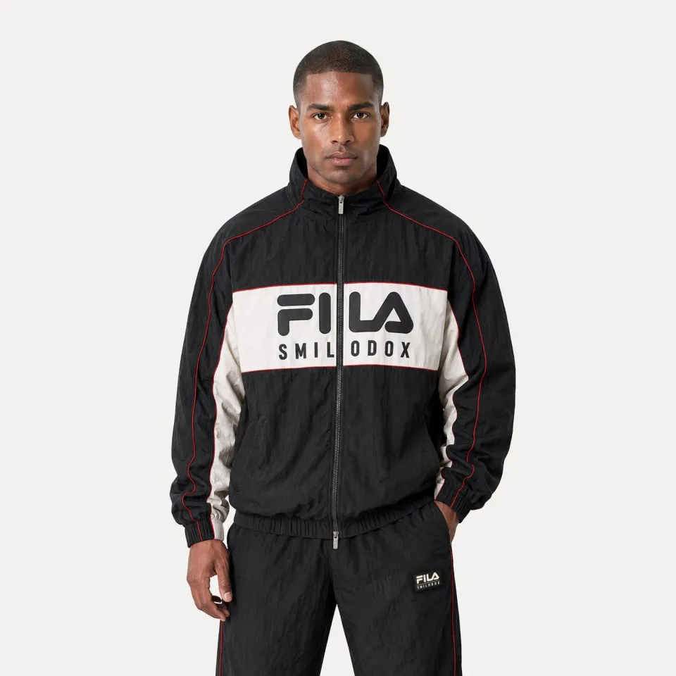 SMILODOX x FILA Sven Trainingsjacke Schwarz Herren