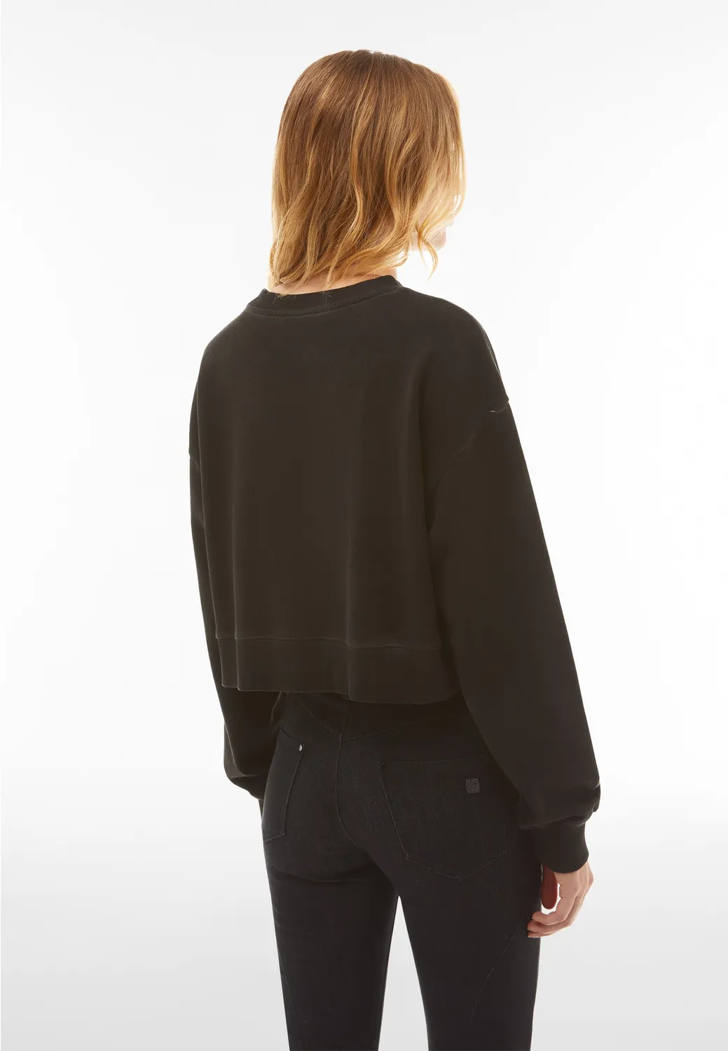 Freddy Day-Off Sweatshirt Cropped Cold Dyed Damen