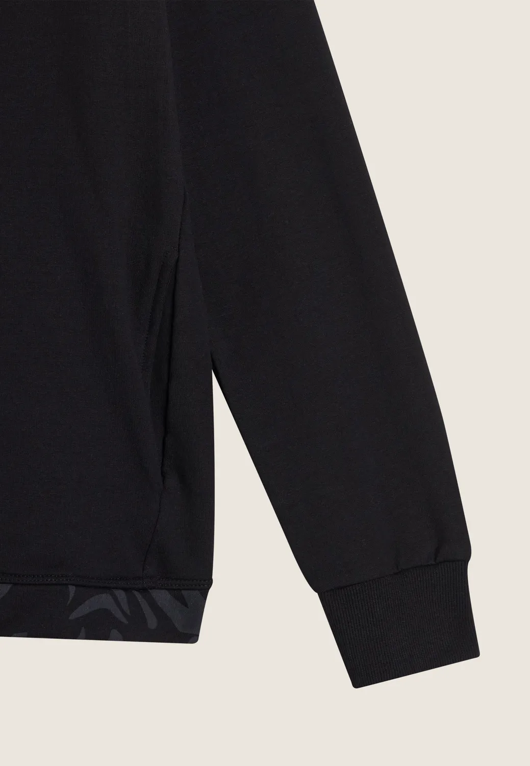 Freddy Allover Leaves Zip Hoodie Kapuzenpulli Schwarz