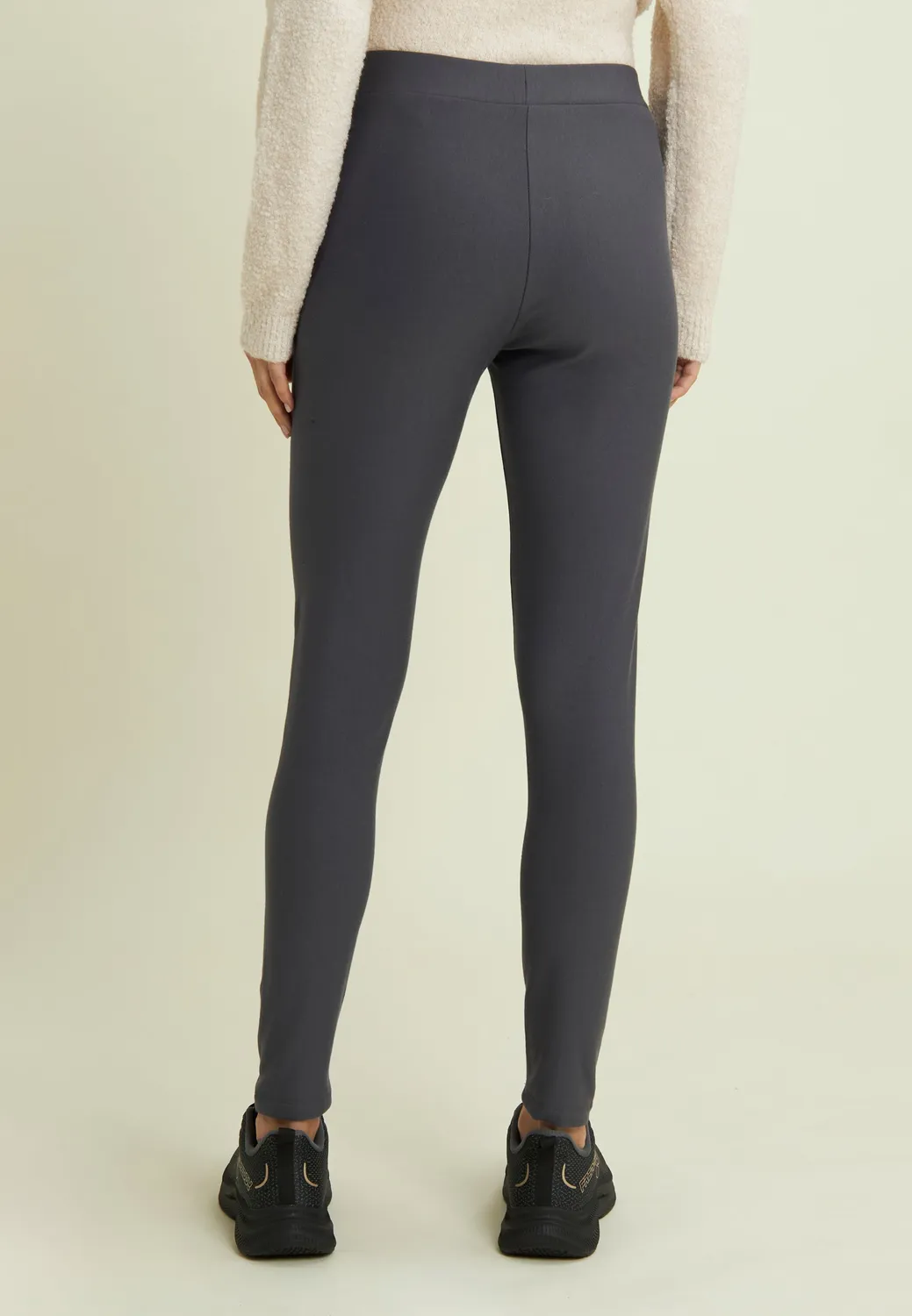 Freddy Sweat-Leggings schwarz angeraut slim