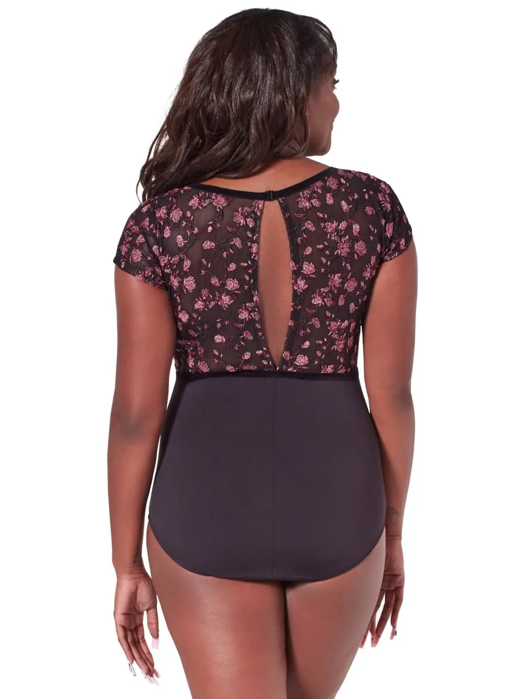 Capezio Ornate Romance F12402W Ballettanzug Mesh Schwarz
