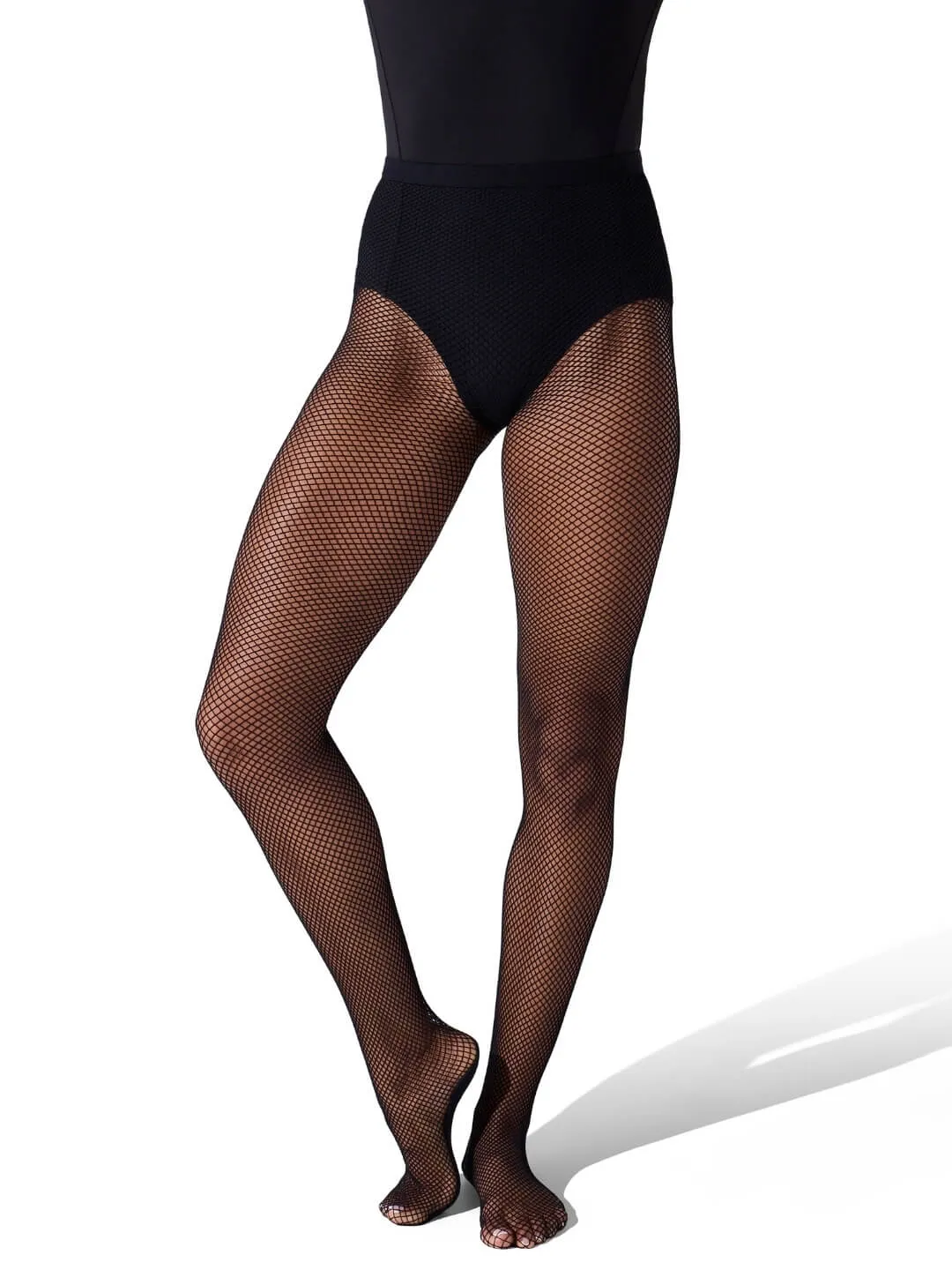 Capezio 3400 Professional Fishnet Netzstrumpfhose Schwarz Naht