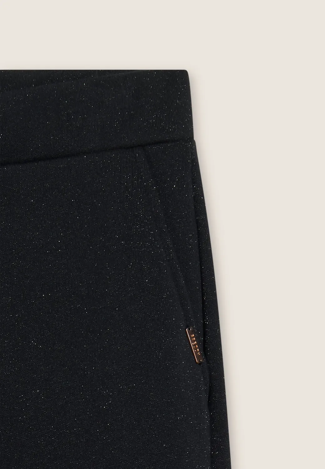 Freddy Regular Mélange Hose NQL Schwarz mit Lurex
