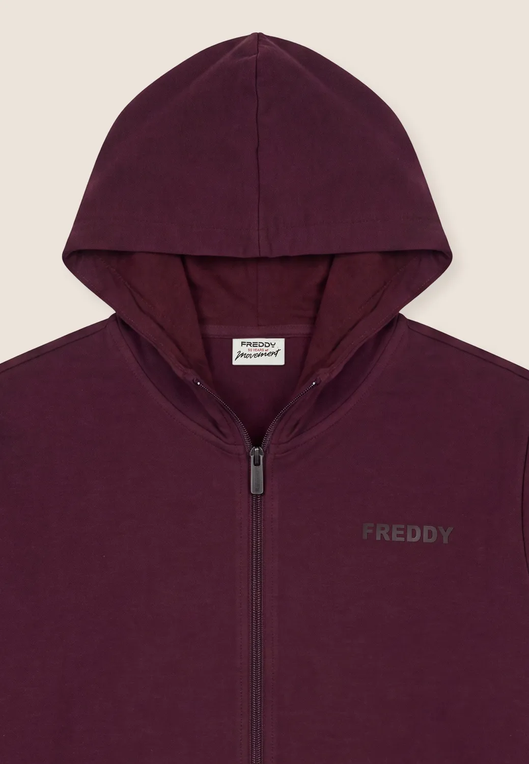 Freddy Herren Kapuzenjacke Technikfleece Schwarz Zip