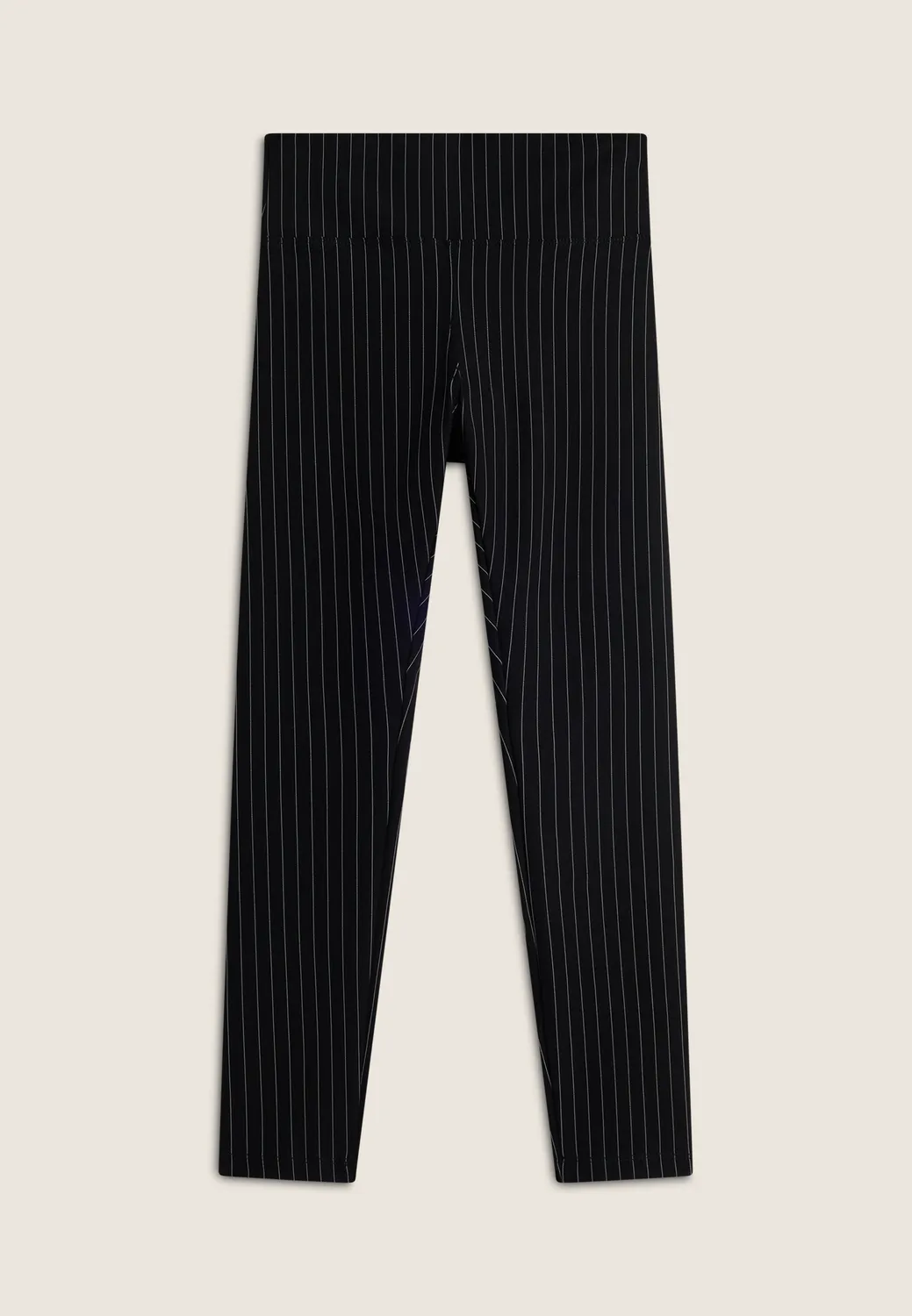 Freddy 7/8 Leggings Damen Navy Hoher Bund Nadelstreif