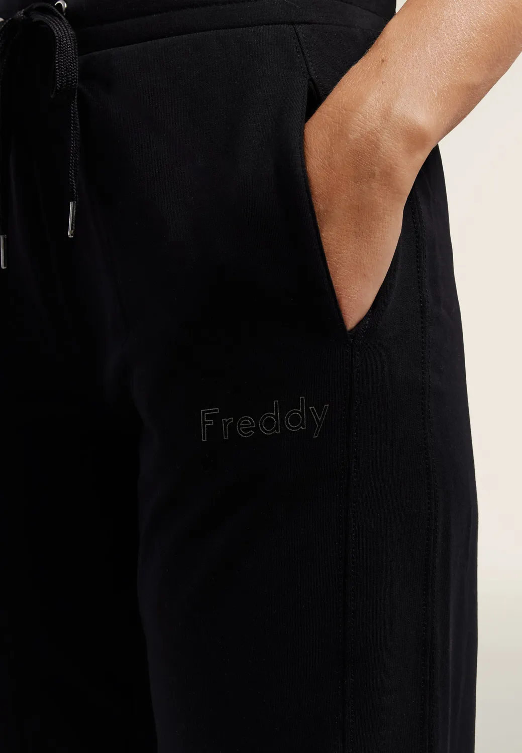 Freddy Regular Fit Jogger schwarz Bündchen