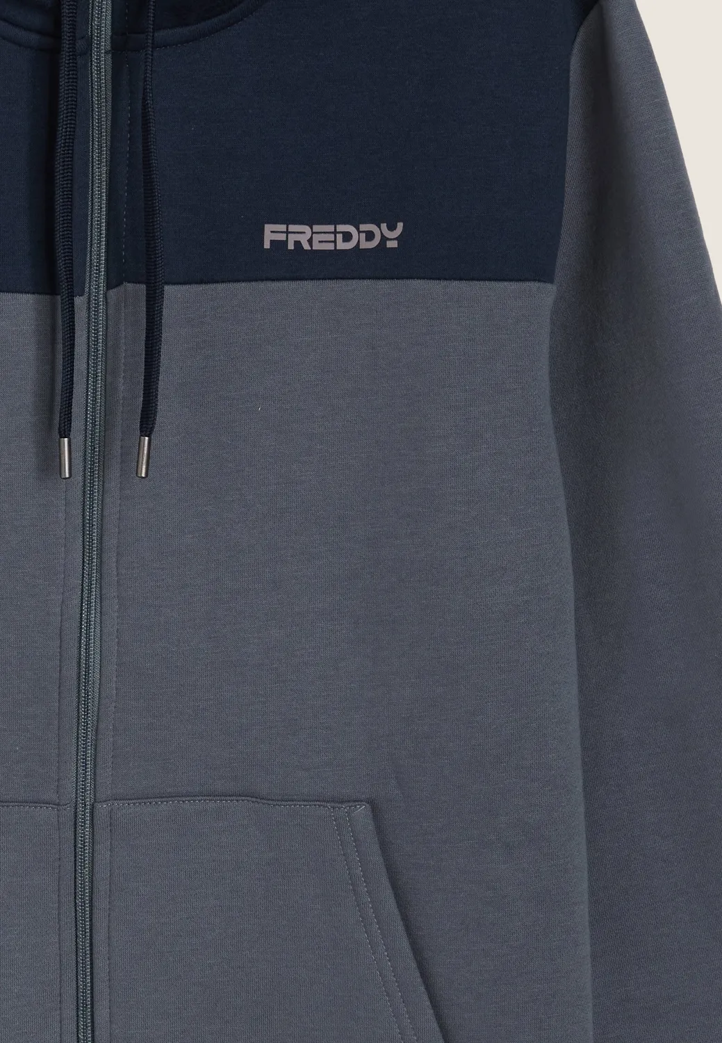 Freddy Colour Block Trainingsanzug Herren Kapuze Blau