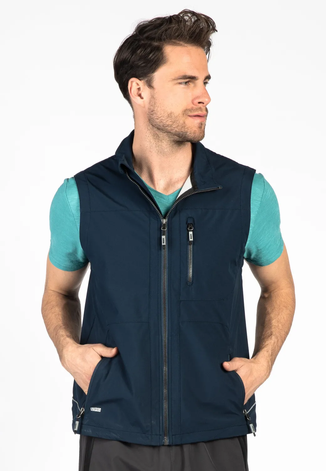 LPO Hajo Softshellweste Herren blau winddicht
