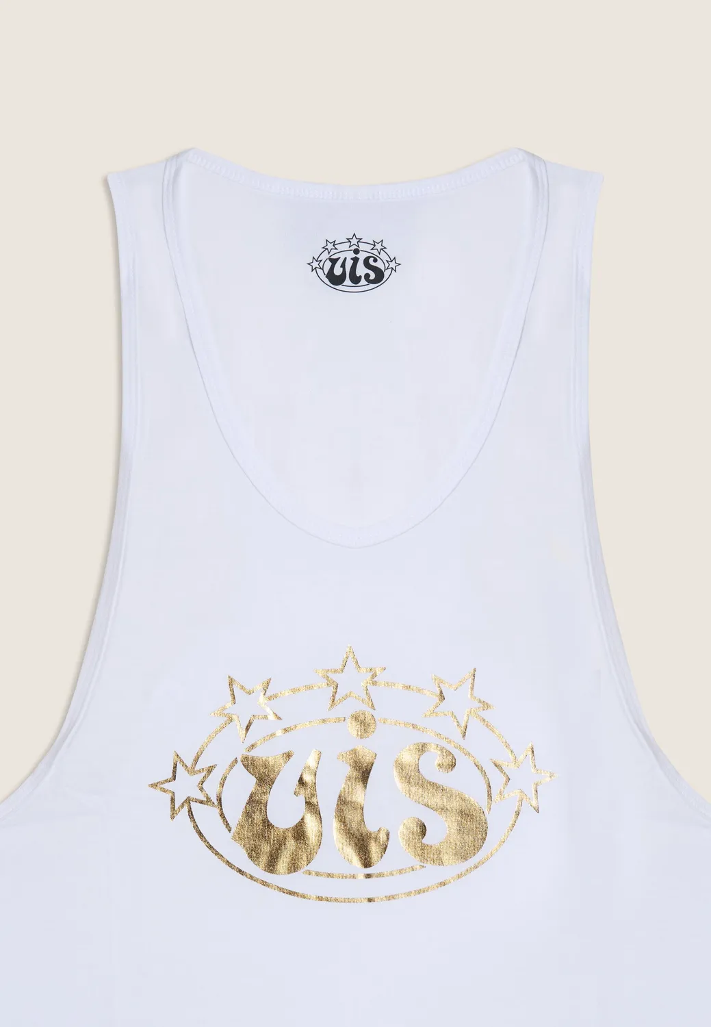 VIS Tank Top Herren Boxe schwarz-gold Baumwolle