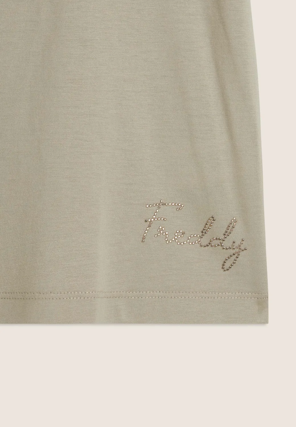 Freddy Floral Jersey T-Shirt Damen Dunkelblau