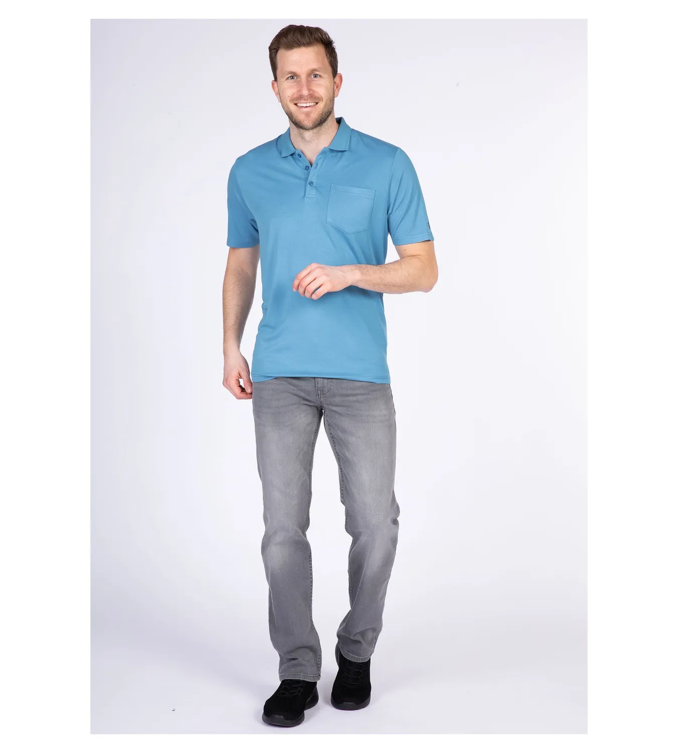 LPO Max Poloshirt Herren blau schnelltrocknend