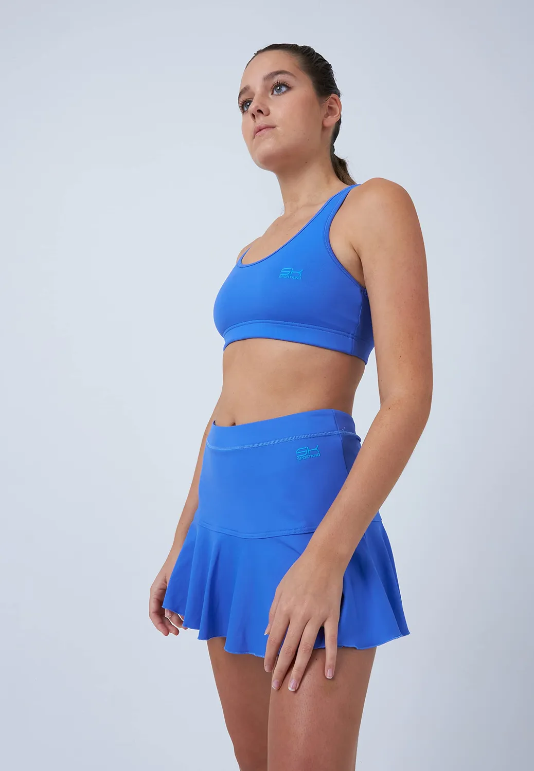 SPORTKIND Tennis Skort glockig atmungsaktiv UV-Schutz