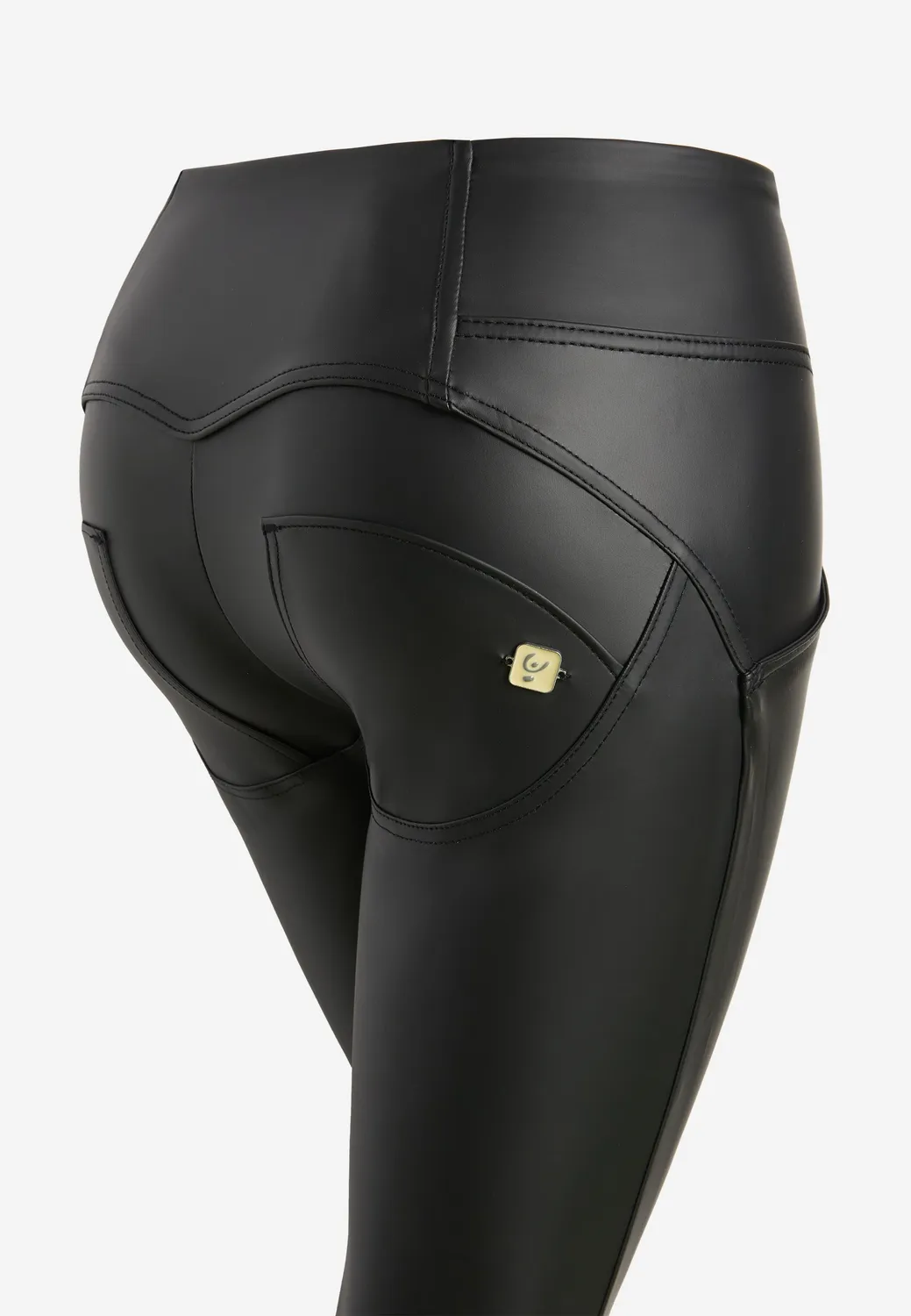 Freddy WR.UP 7/8 Superskinny Leggings Schwarz Kunstleder