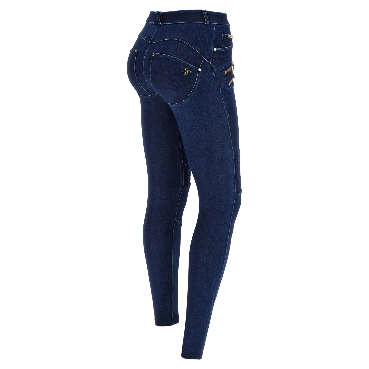 Freddy WR.UP Biker Jeans Superskinny Dark Jeans Hoher Bund
